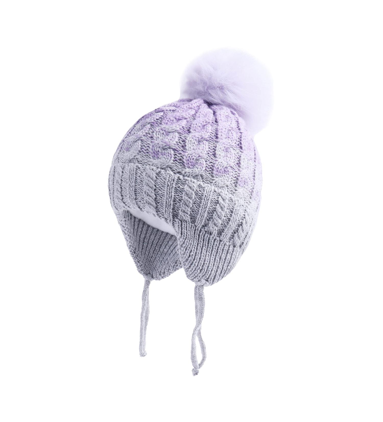 LANGZHEN Toddler Winter Hat - Fleece Lined Beanie for Kids 2-4 Years, Grey-Mix - Buy Online on GoSupps.com