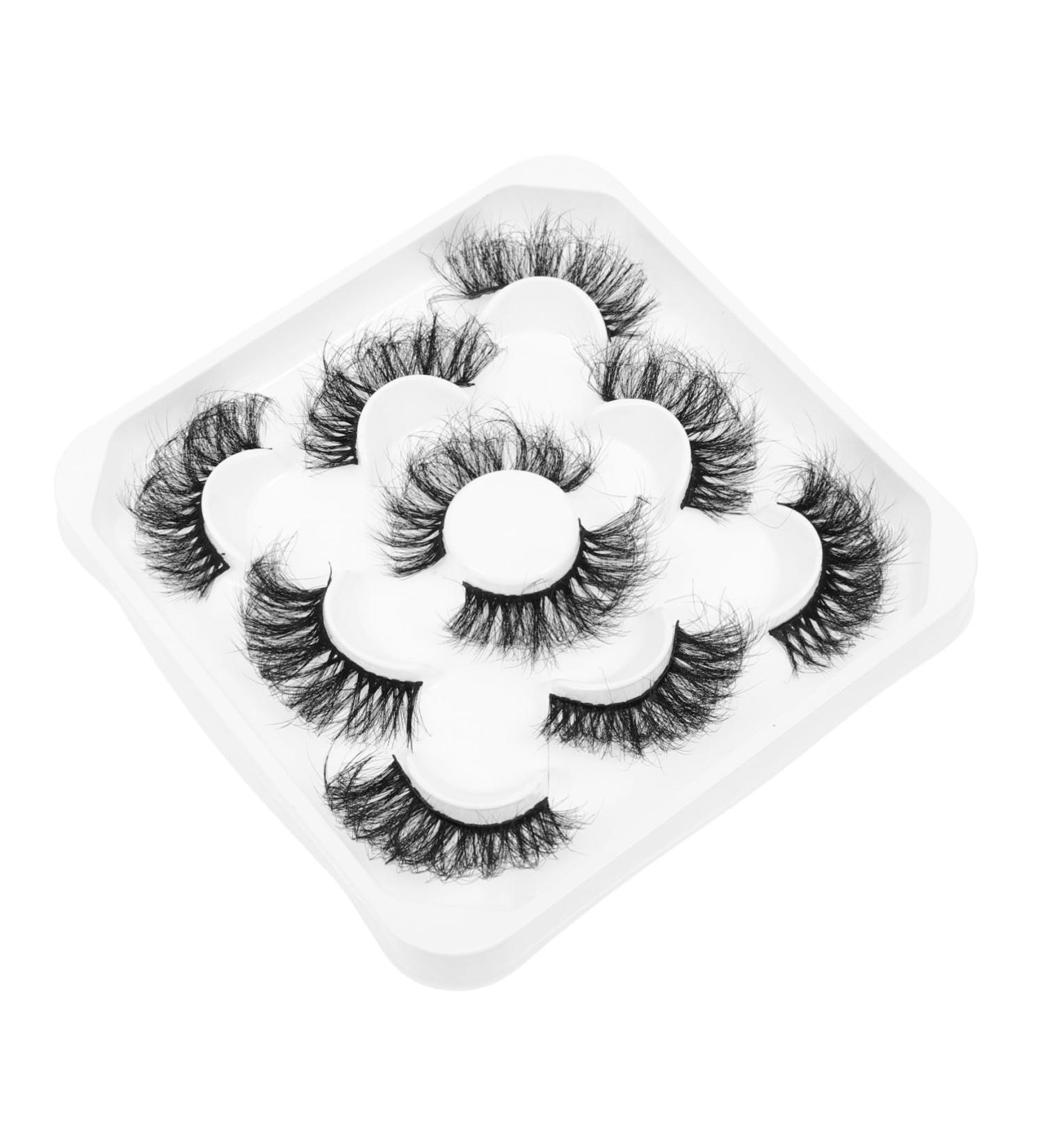 minkissy 5 Pairs Eyelashes Women Fake Eyelash Fluffy Lash Extension Soft Thick Lashes Natural Fake Eyelash 3d Handmade Eye Lashes Natural Lashes Girls Fake Lash Adhesive Fiber Manual 9 d - Buy Online on GoSupps.com