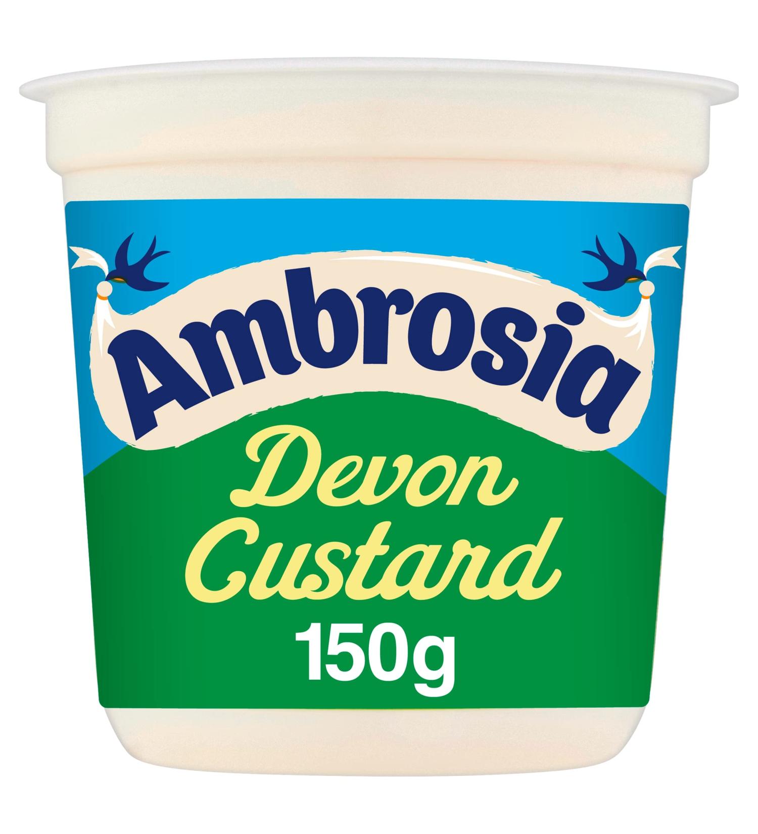 Ambrosia Devon Creamy Custard 150g Pot - Ready-to-Eat Original Flavor - Buy Online on GoSupps.com