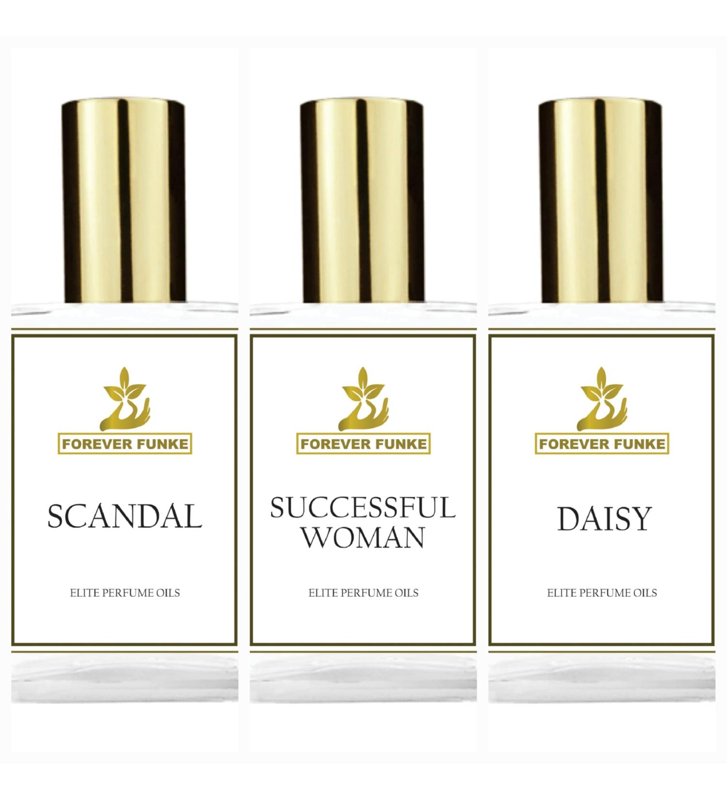 Bold Collection Fragrance Oils (Scandal + Successful Woman + Daisy) 15ml/0.51 Fl Oz x 3pcs - Buy Online on GoSupps.com