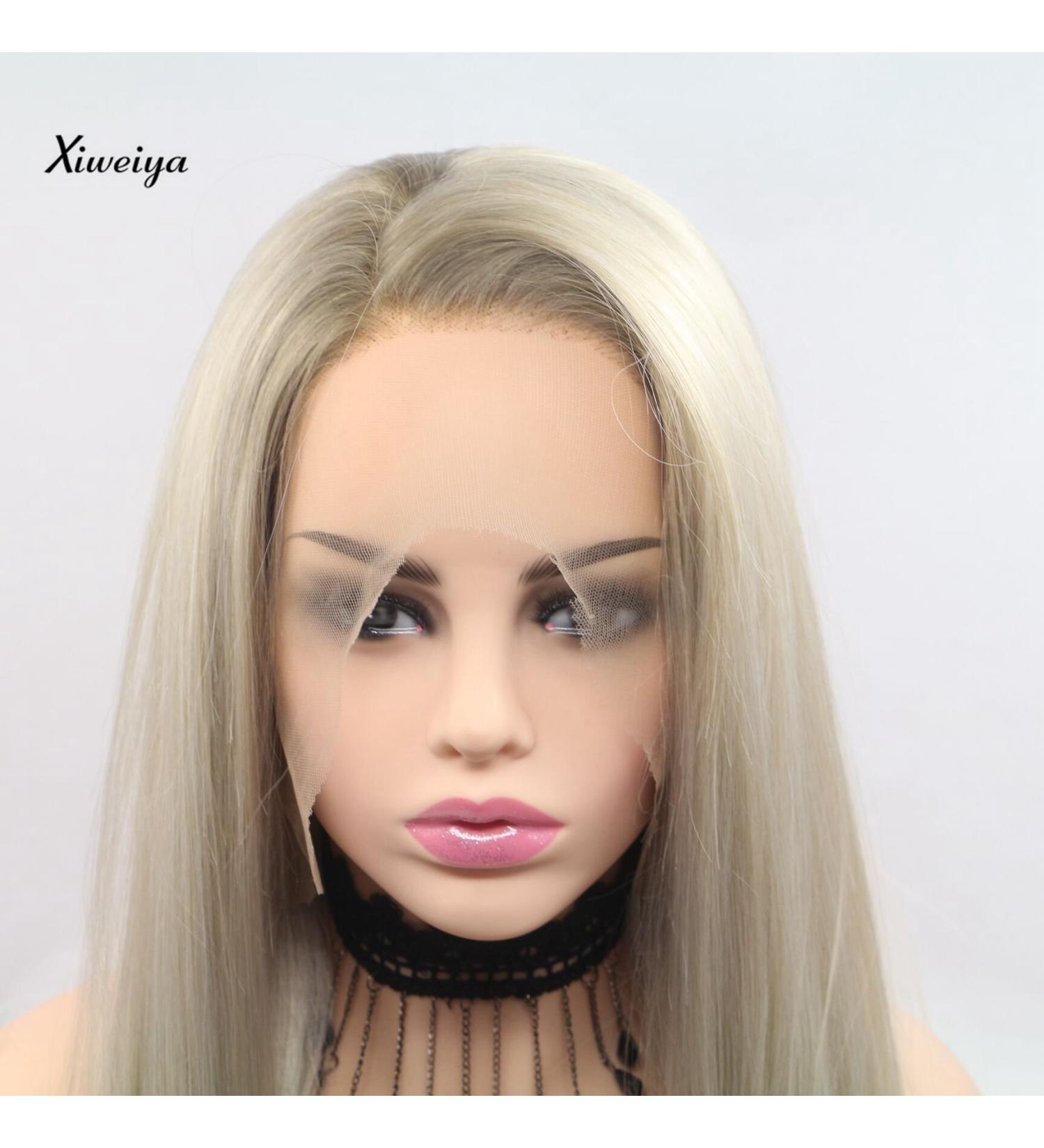 Xiweiya Blonde Lace Front Wig - Long Silky Smooth Heat-Resistant Fiber - Women s Stylish Side Parting Wig - Buy Online on GoSupps.com
