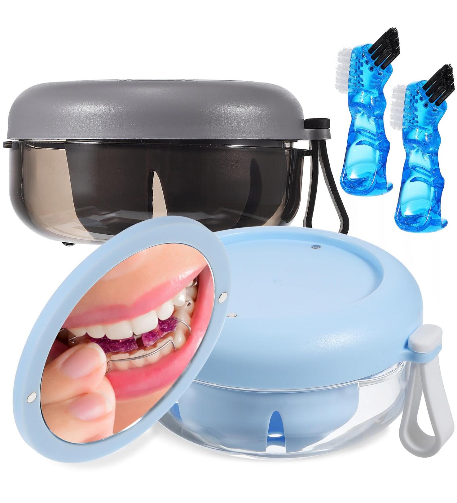 Buy Healvian 2 Set Prostheses Box - Portable & Reusable Storage Case for Prosthesis Cleaning | International Shipping Available - Buy Online on GoSupps.com