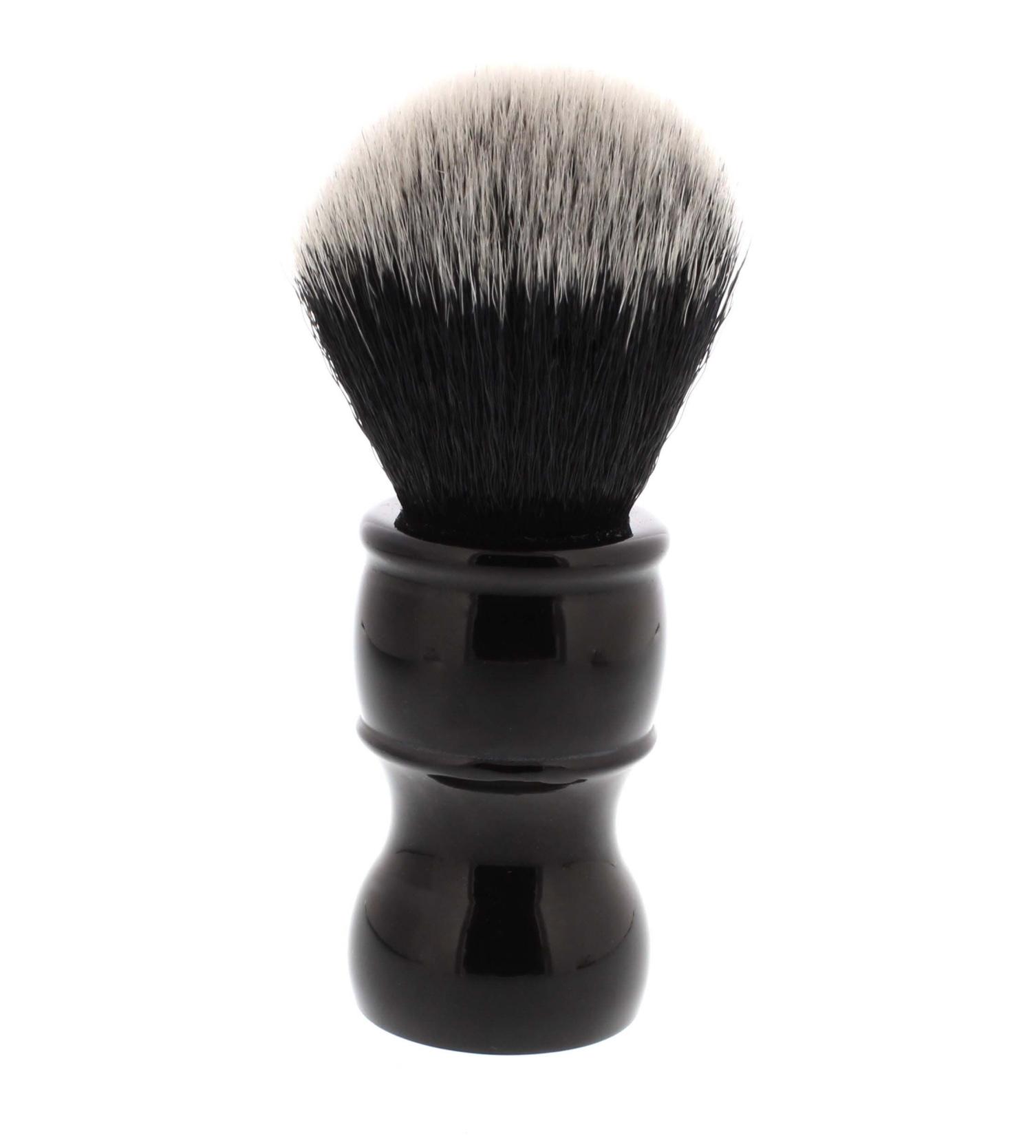 WCS Beacon Black Synthetic Shaving Brush Black