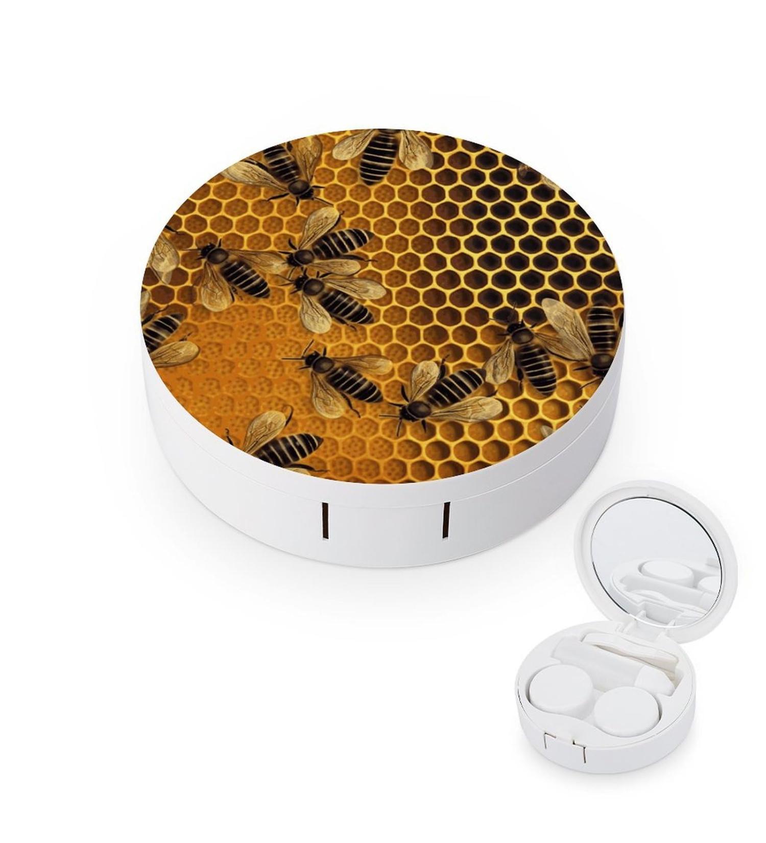 Shop Portable Bee Hive Contact Lens Case - Travel-friendly Lens Storage Box - Buy Online on GoSupps.com