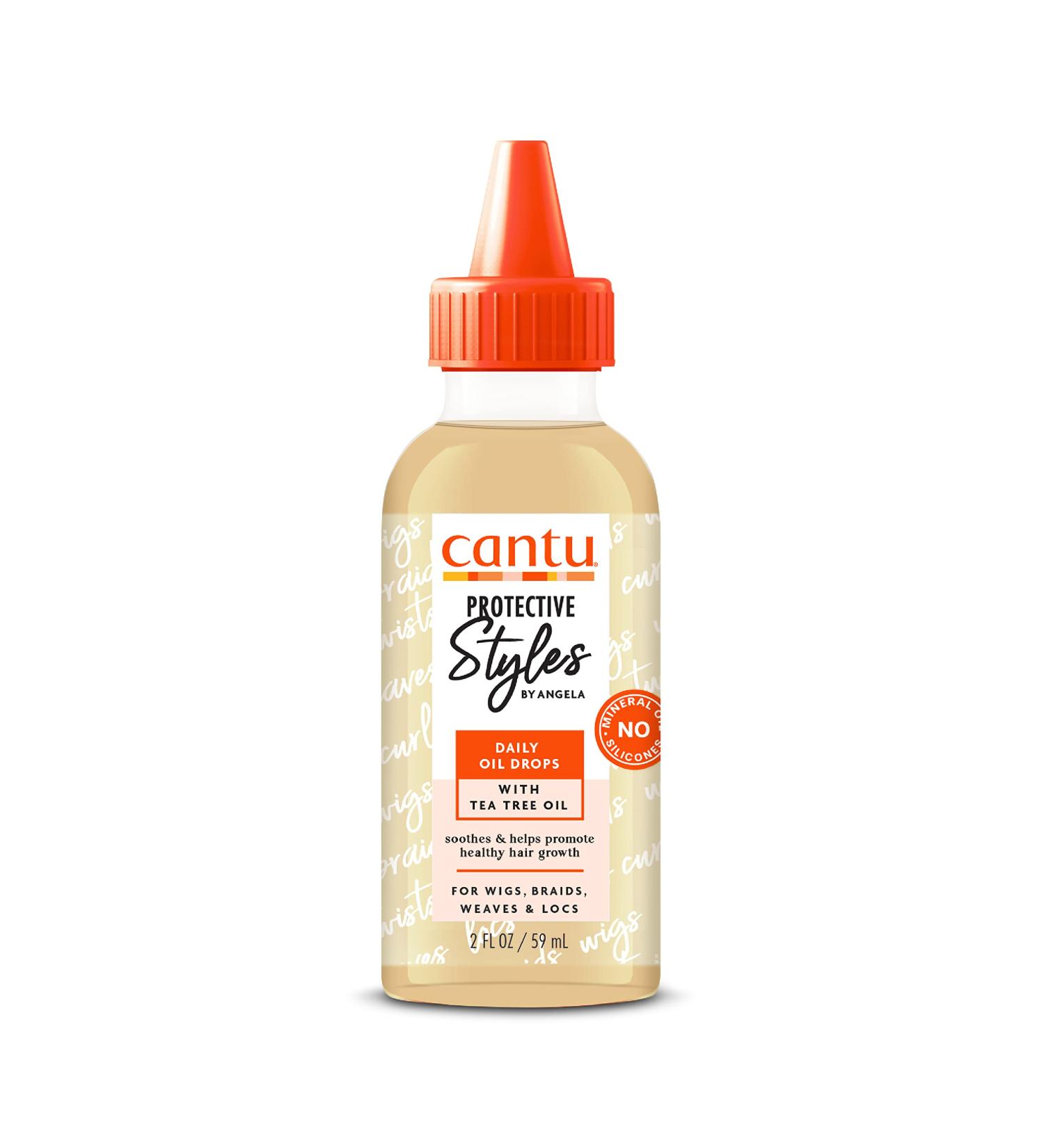 Cantu Protective Styles by Angela Daily Oil Drops 2 fl oz - Nourishing Hair Care - Buy Online on GoSupps.com