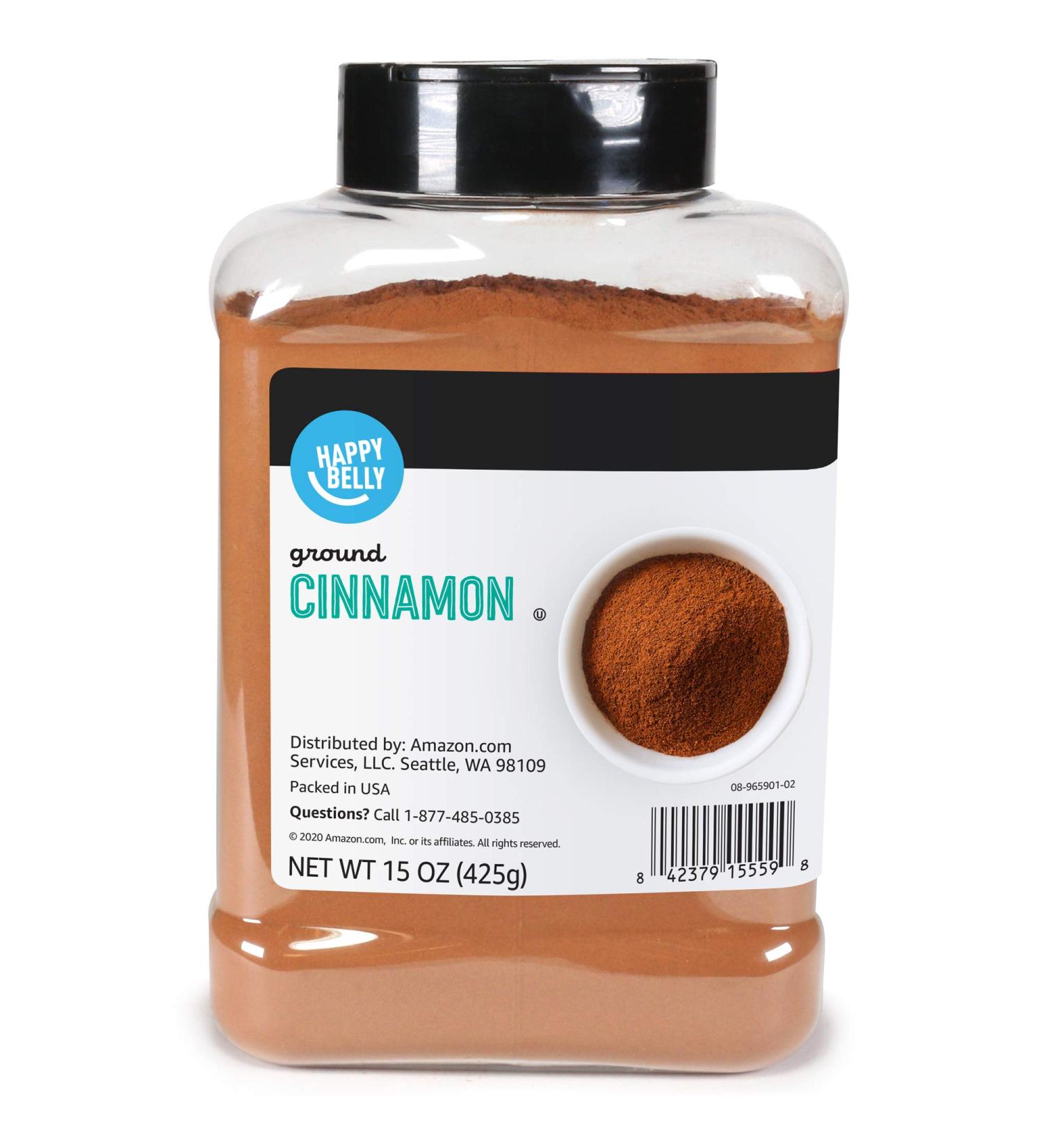 Happy Belly Cinnamon Ground - 15 Ounces | Premium Quality Spice for Cooking and Baking - Buy Online on GoSupps.com