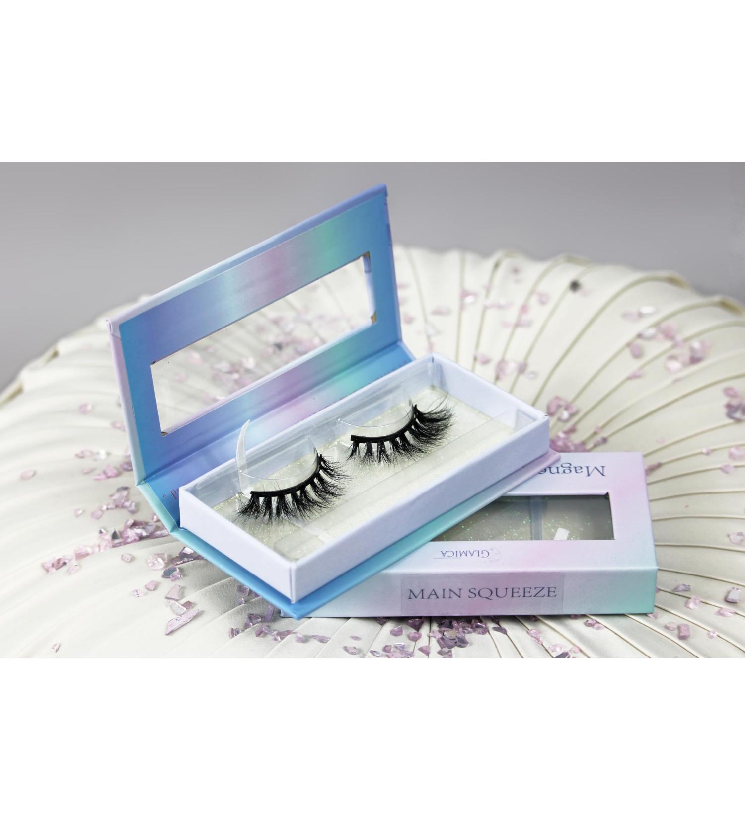 GLAMICA KIT Cils naturels magn tiques en vison " MAIN SQUEEZE" 5 aimants rapide et efficace imperm able m thode innovante r utilisable + 30 fois hypoallerg nique avec eyeliner magn tique aspect naturel - Buy Online on GoSupps.com