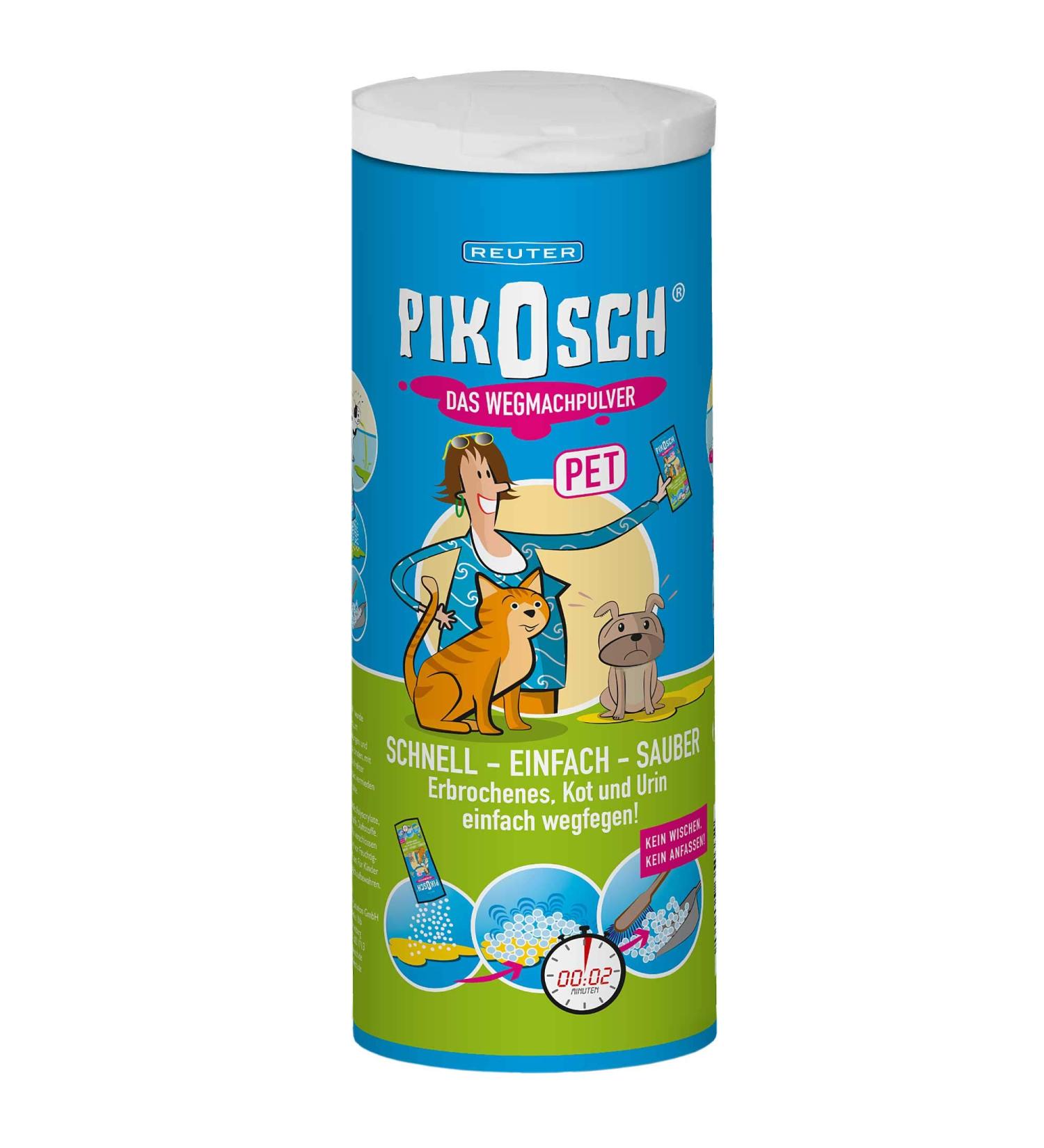 PIKOSCH Pet 235g special cleaner - liquid absorber - vomit powder for the disgusting removal of urine vomit and other excrement of your pet - Buy Online on GoSupps.com