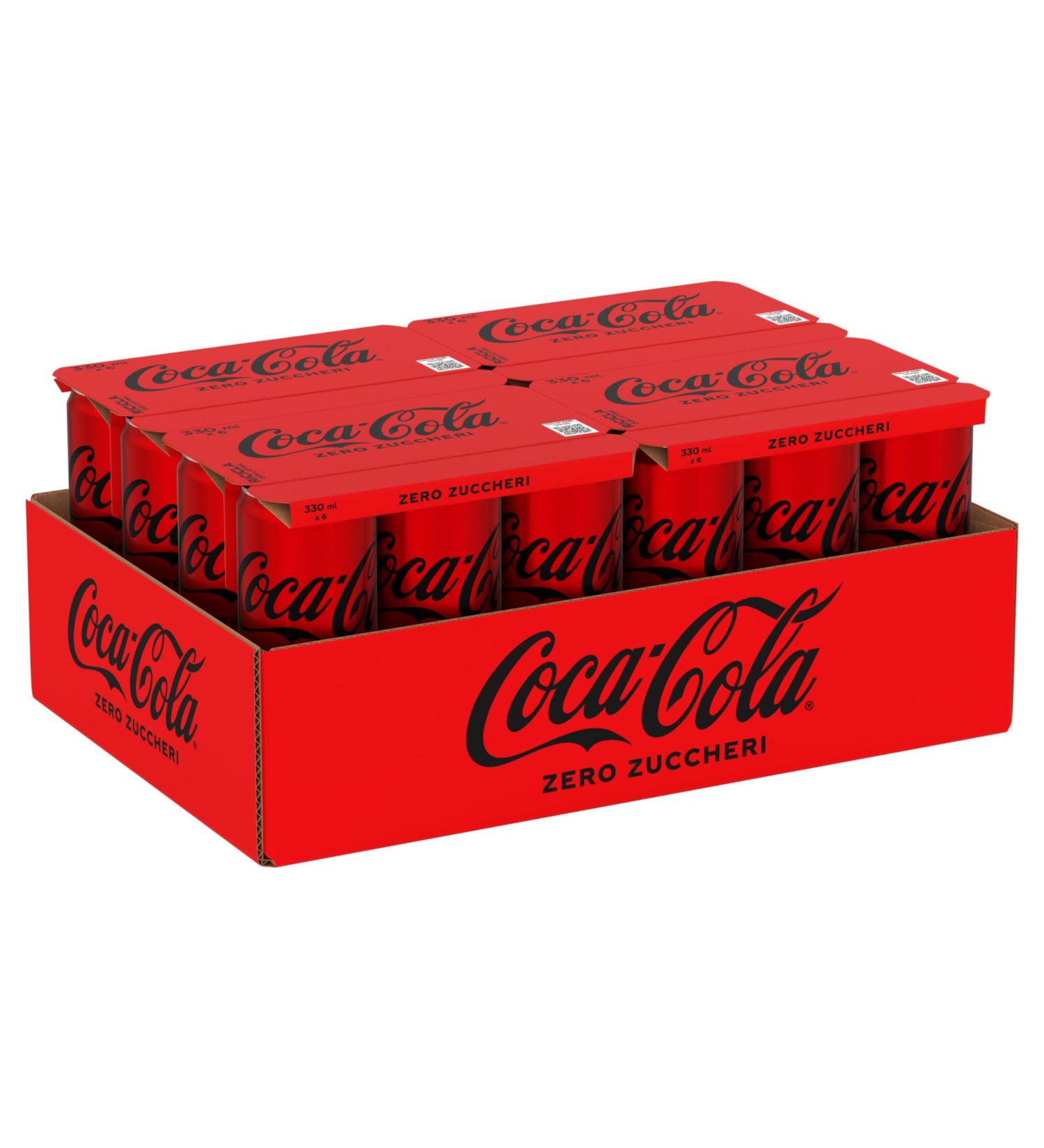 Pack of 24 Cola Zero Can 33 cl Sugar Free - Buy Online on GoSupps.com