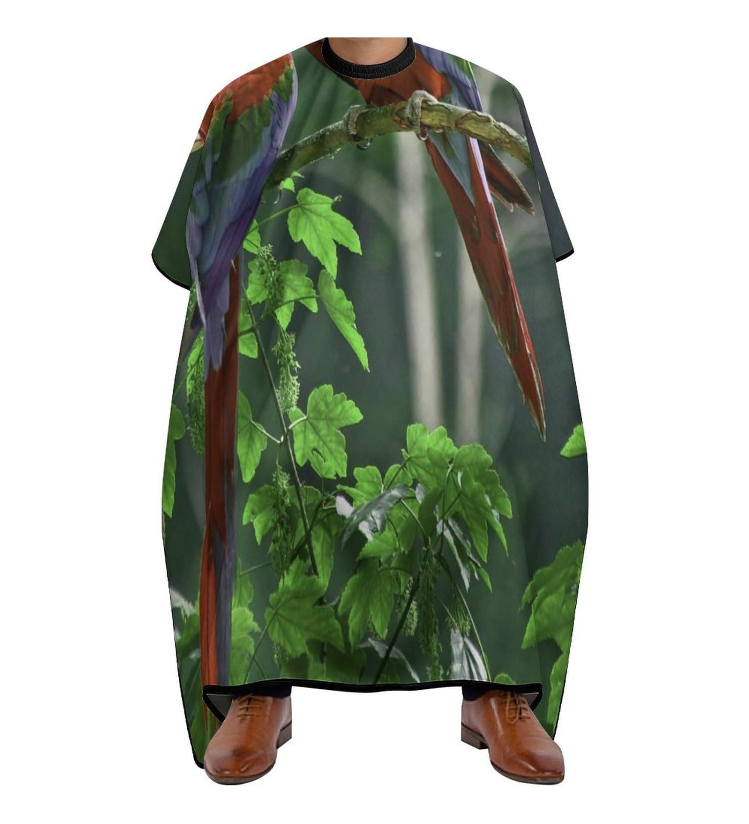 Parrot Professional Hair Cutting Cape Apron - Salon Haircut & Barber Hairdressing with Snap Closure | International Shipping - Buy Online on GoSupps.com