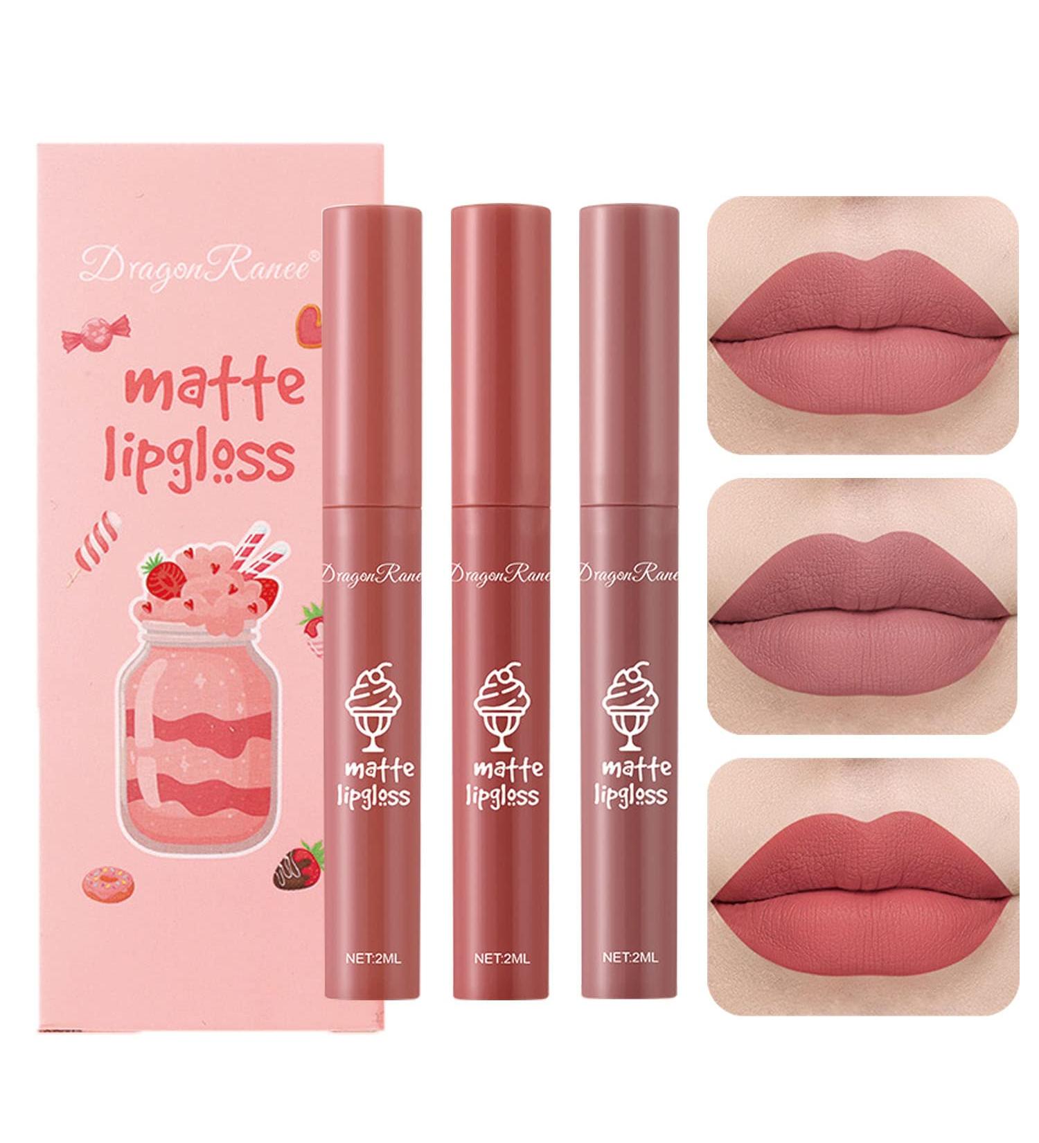 Nude Matte Lipstick Set - 24 Hour Superstay Natural Nude Lip Glazes - Long Lasting Waterproof Lip Gloss for Women - Buy Online on GoSupps.com