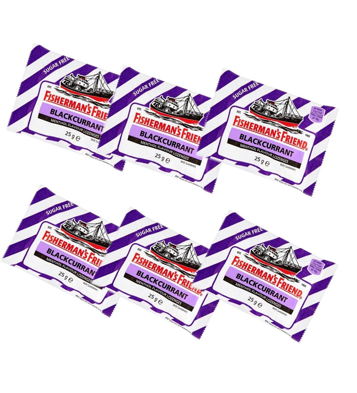 Fishermans Friend Lozenges with Sweeteners 25 g 6 pieces