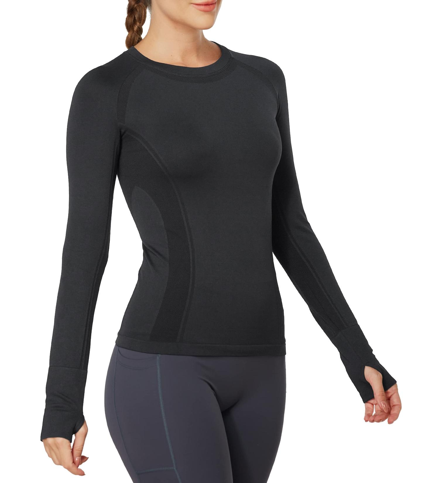 MathCat Women's Short Sleeve Workout Shirt - Quick Dry Gym Athletic Top for Yoga - Black, Small - Buy Online on GoSupps.com