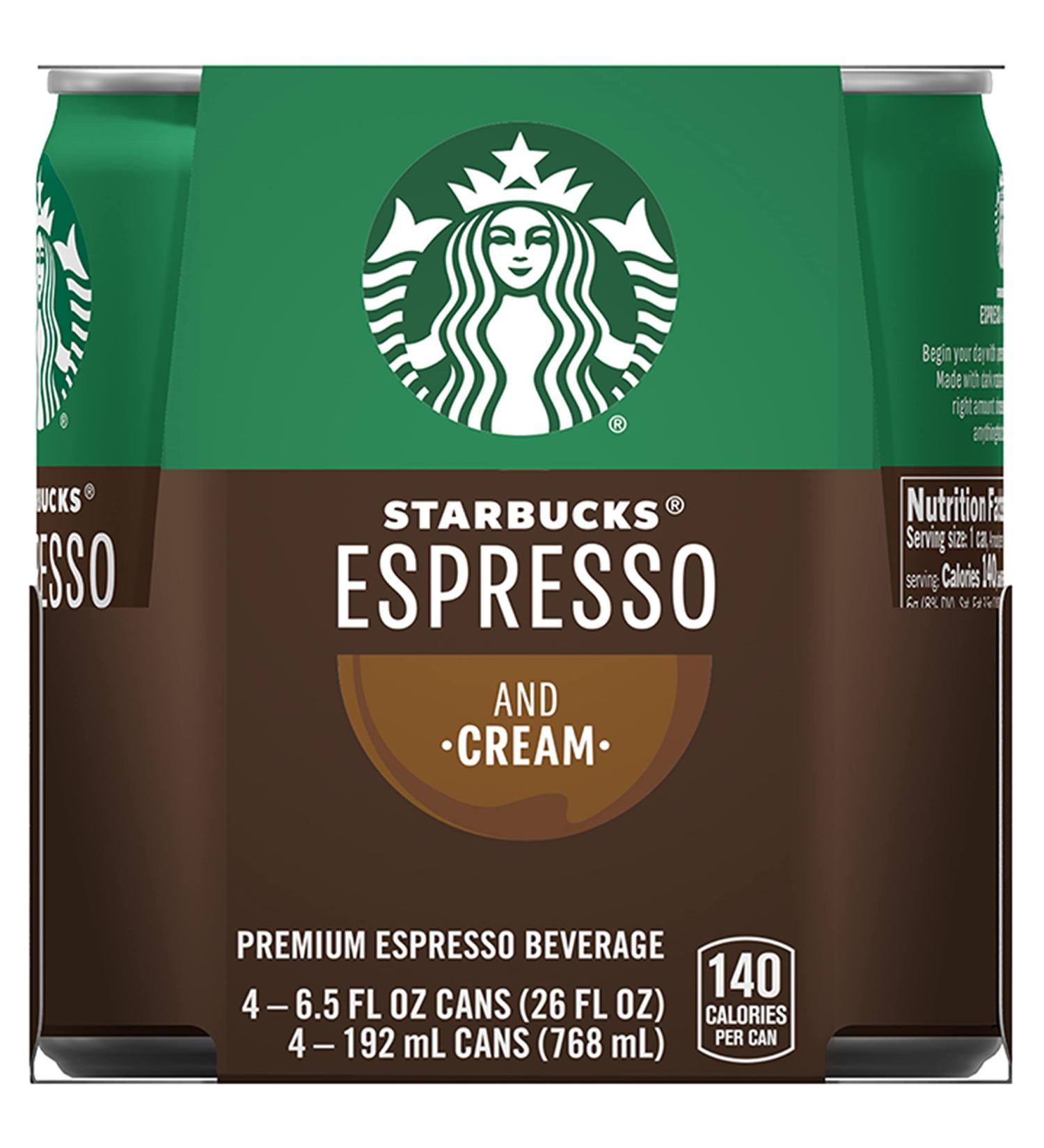 Starbucks Doubleshot Espresso Coffee 6.5 oz Cans (4 Pack) - Buy Now! - Buy Online on GoSupps.com
