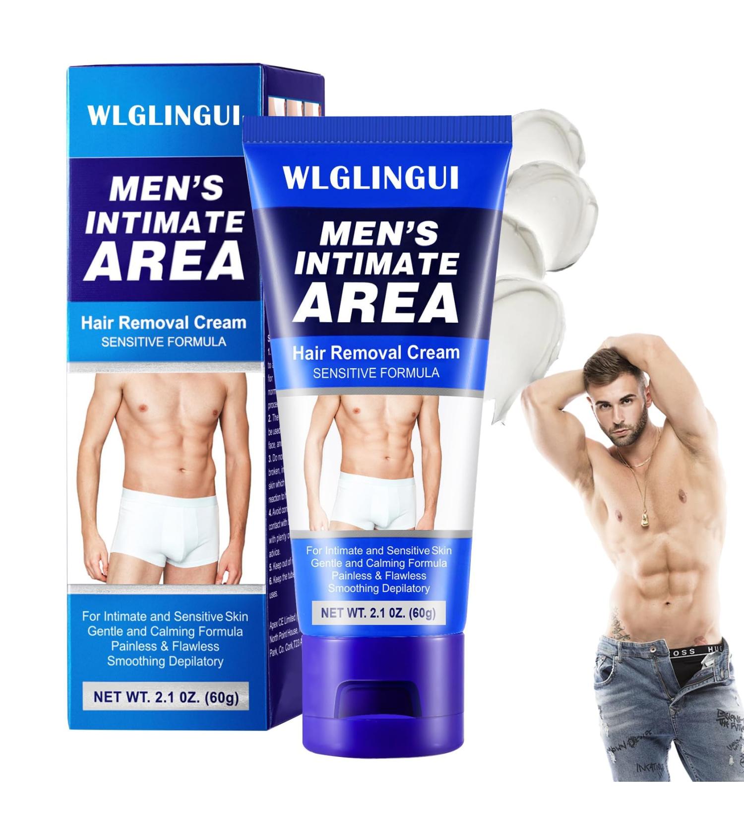 Hair Removal Cream for Men | Gentle Whole Body & Intimate Use | Fast-Acting Depilatory Solution - Buy Online on GoSupps.com