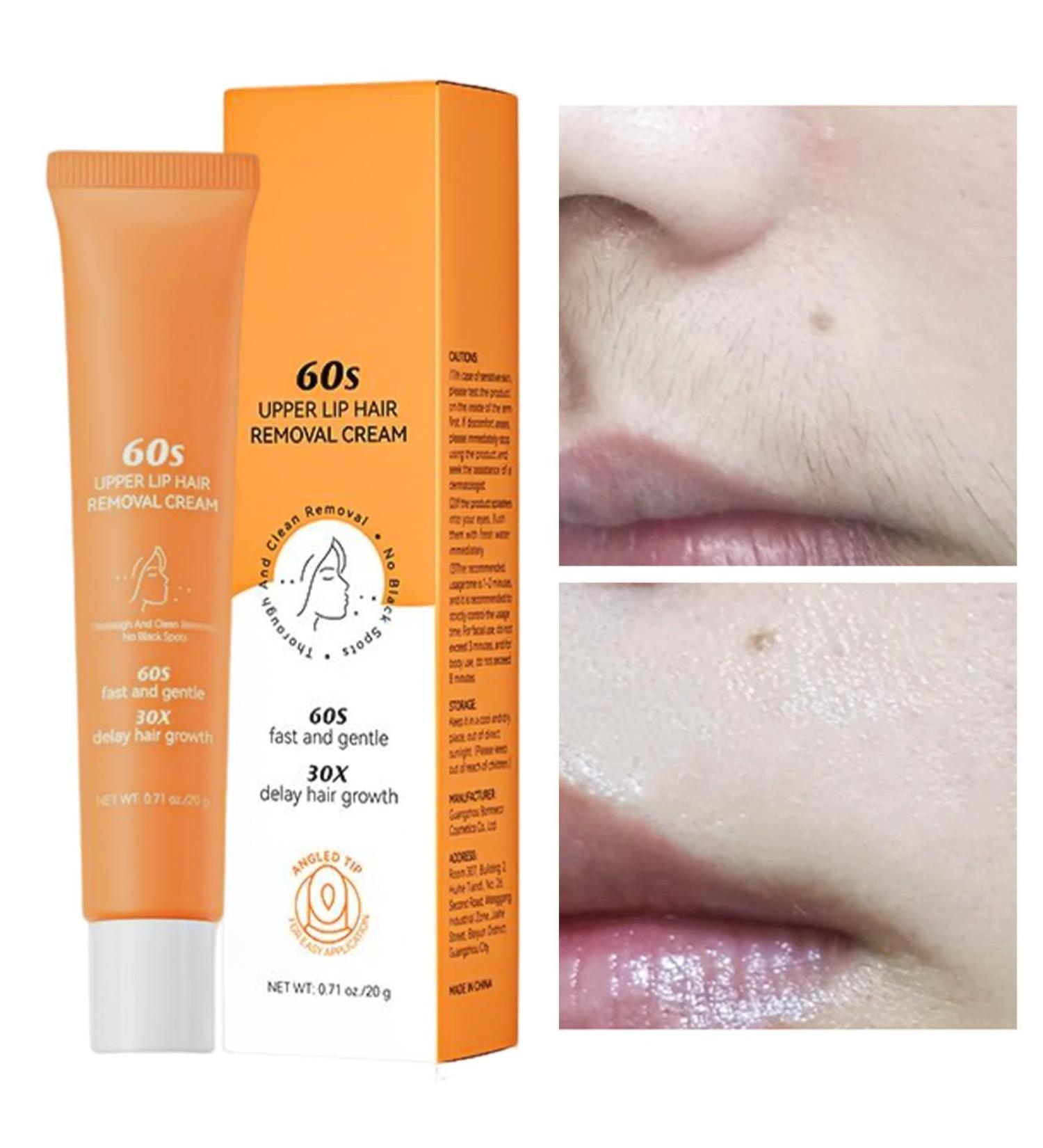Hair Removal Cream Upper Lip Hair Cream Legs & Body Sensitive Skin 20g Painless And Effective Facial Hair Removal Cream  - Buy Online on GoSupps.com