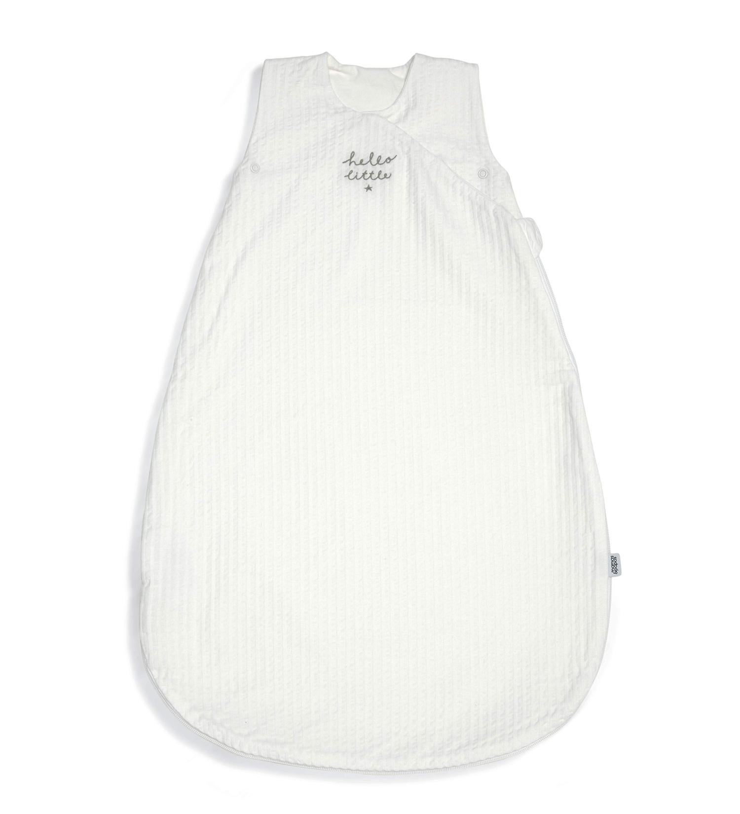 Mamas & Papas Welcome To The World Dreampod 0-6 Months 1.0 Tog Soft Textured Jersey Zip Bottom - White