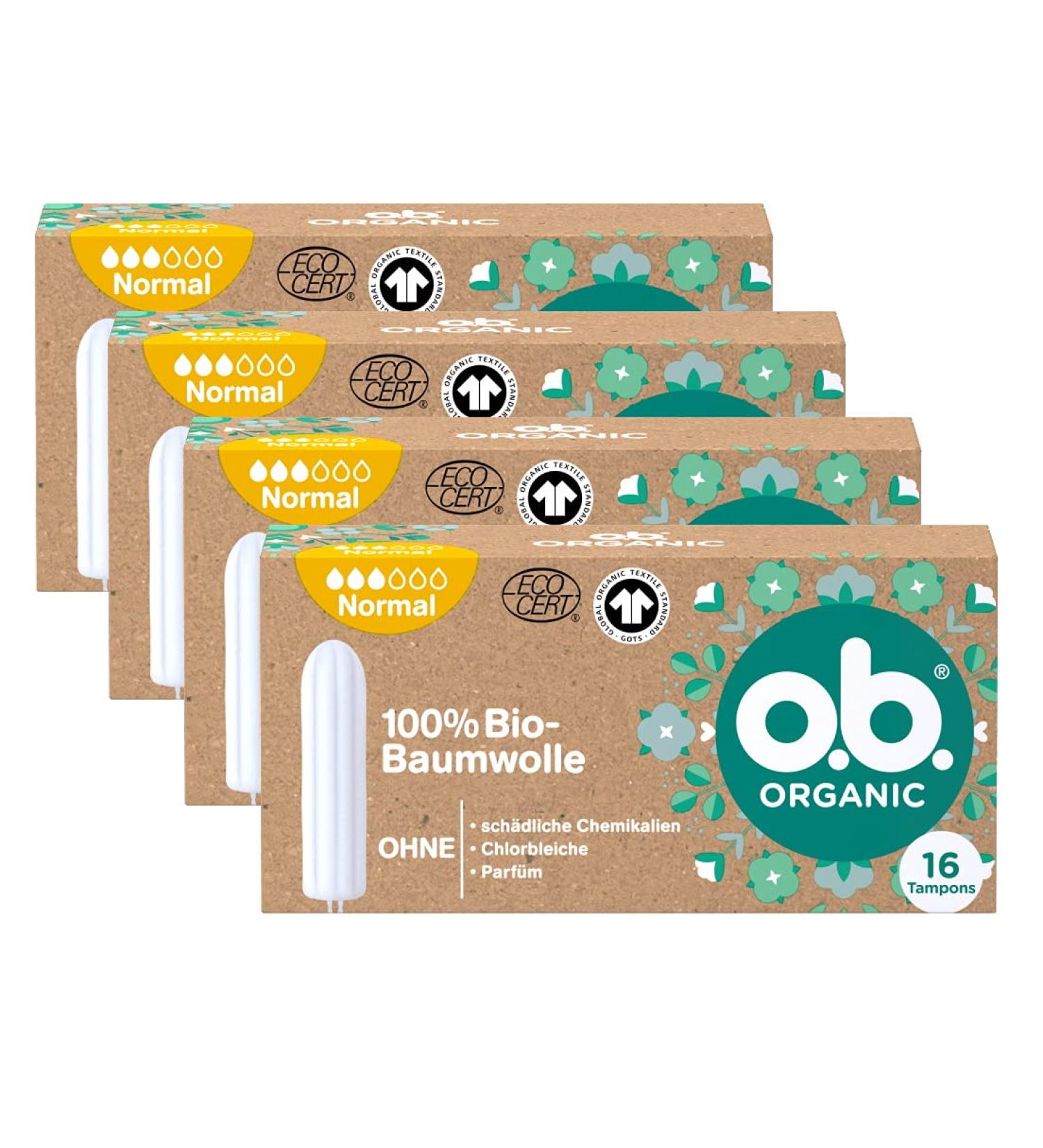 100% Organic Cotton Tampons for Medium to Heavy Days - 64 Count | Eco-Friendly & Natural Protection - Buy Online on GoSupps.com