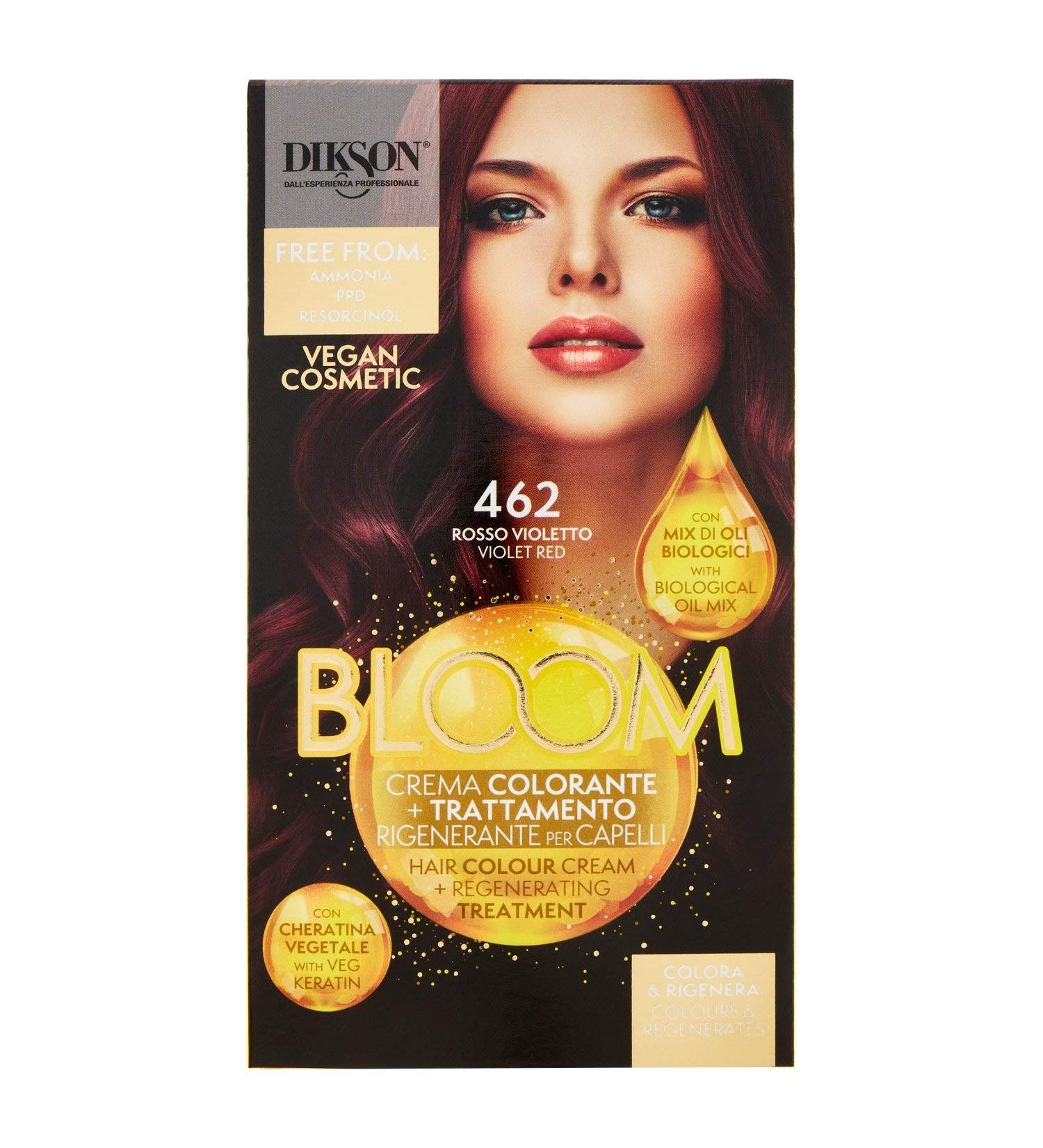 Muster Dikson SPA DIKSON BLOOM hair color cream 462 red violet BIOLOGISCH oil mixture - Buy Online on GoSupps.com