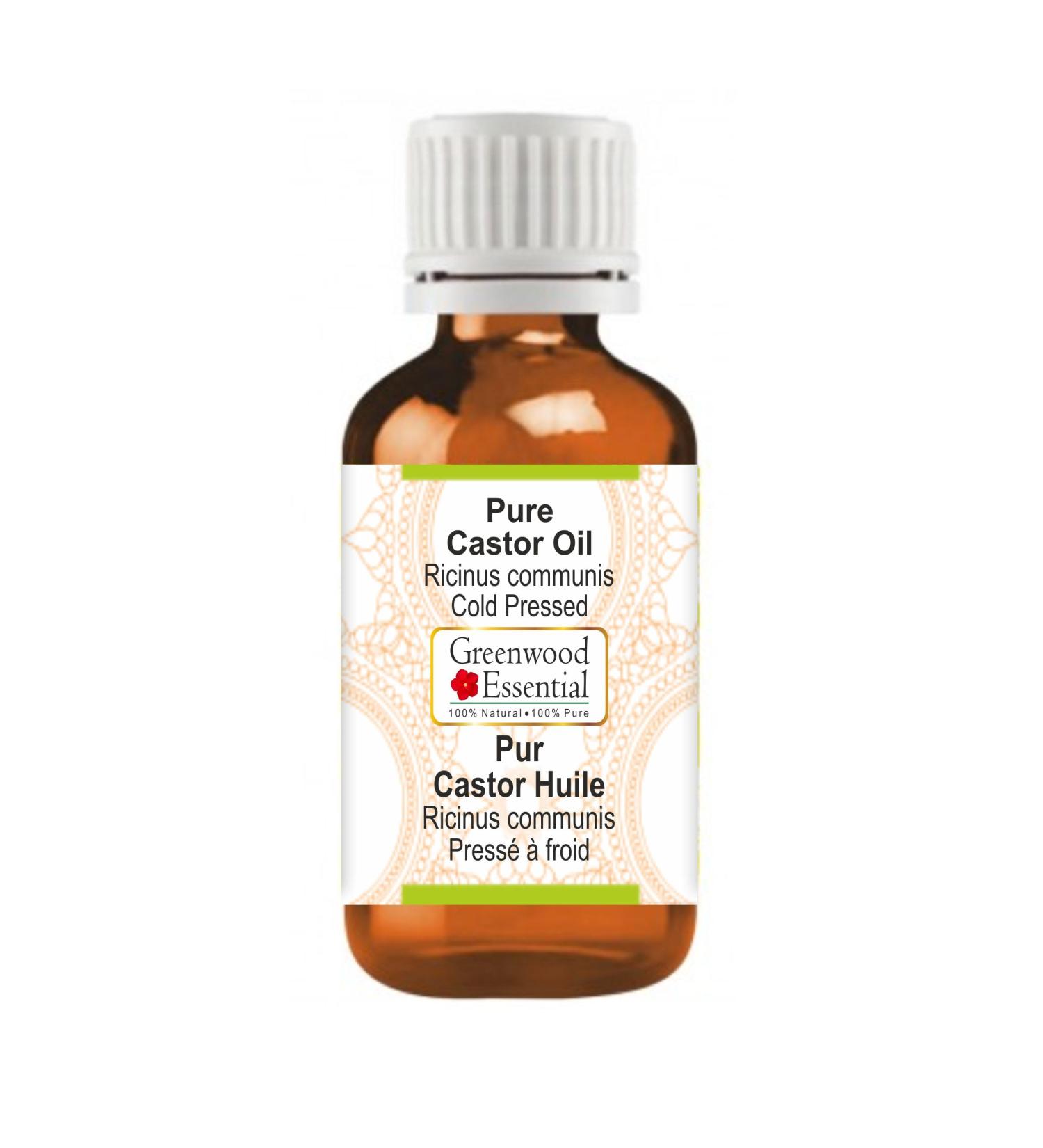 Greenwood Essential Pur Castor Huile (Ricinus communis) 100% Naturelle de qualit Th rapeutique press e froid pour les soins personnels 100ml (3 38 oz) - Buy Online on GoSupps.com