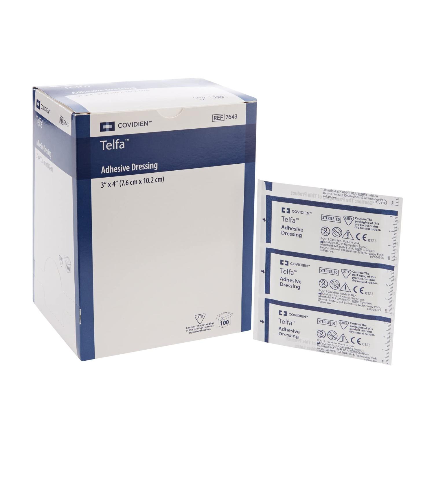 Telfa Adhesive Dressing - Soft breathable and sterile wound care solution | International Shipping Available - Buy Online on GoSupps.com