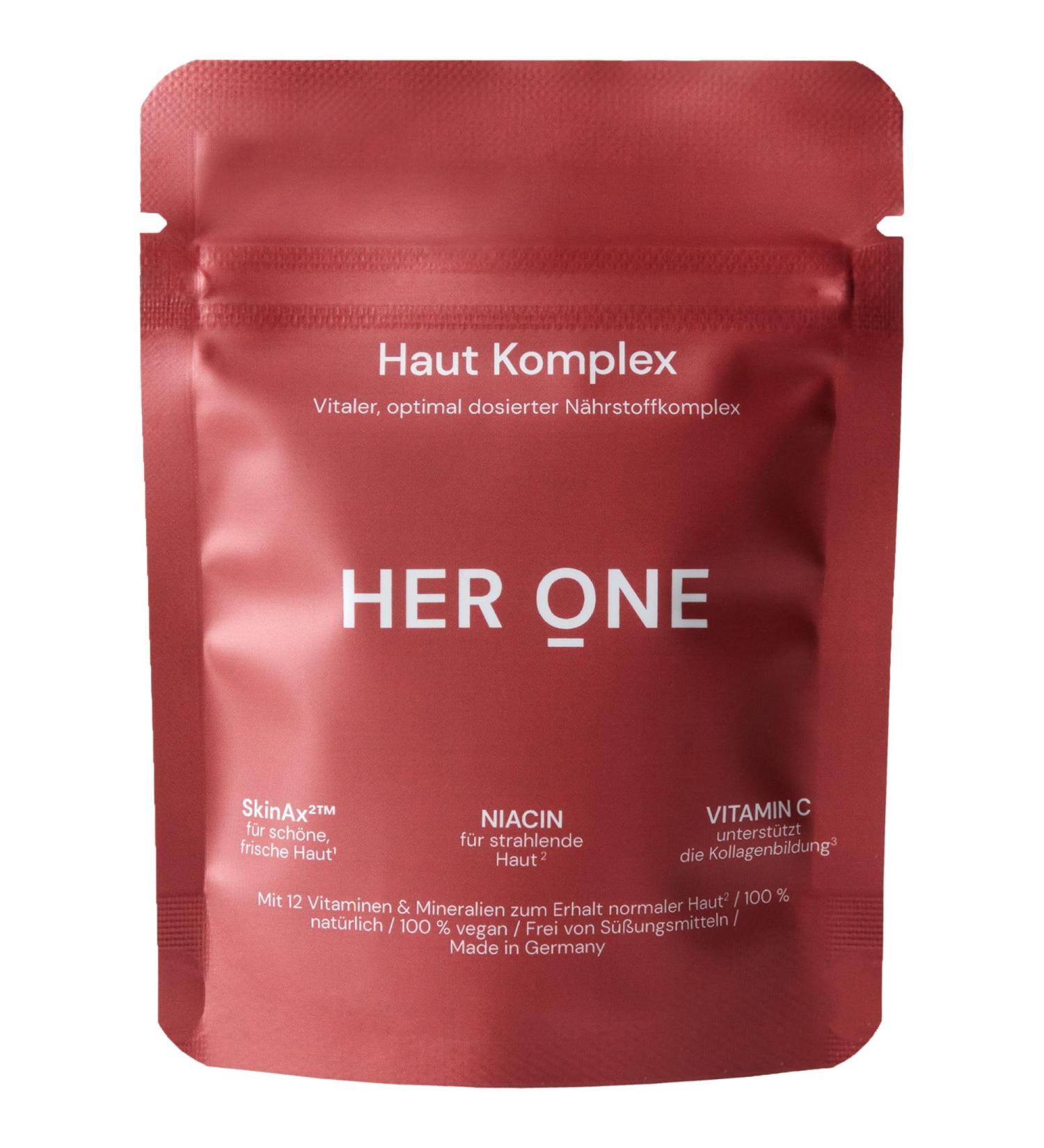 Her One - 14-in-1 Skin Complex | Award-Winning SkinAx | Radiant Skin Formula | 30 Vegan Capsules for Glowing Beauty - Buy Online on GoSupps.com