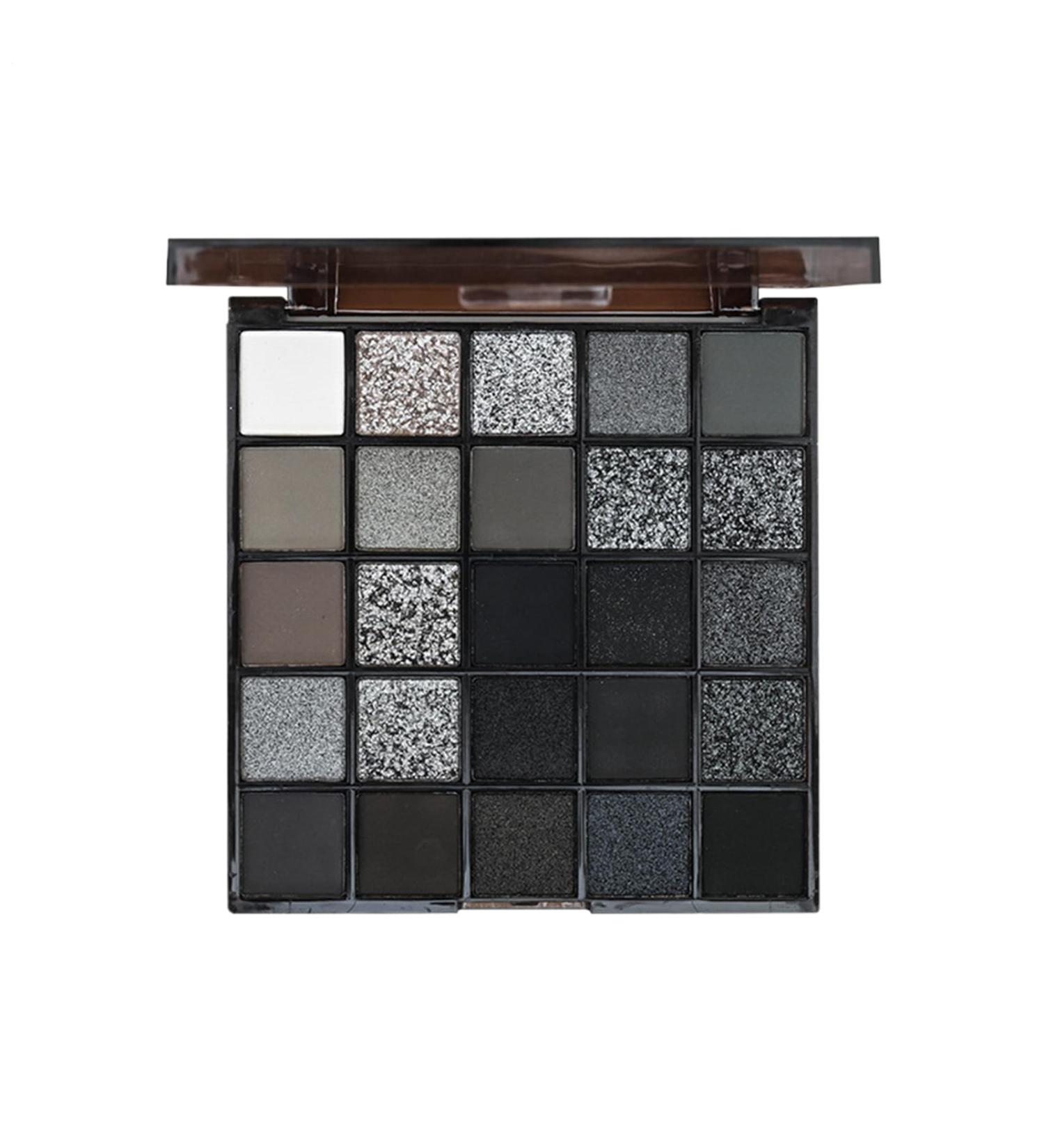 Goth Make-Up Dark Eyeshadow Palette 25 Colors Shimmer Black Smoky Honeshadow | Shadow Powder Smoky Gothic Eyeshadow Kit Eyeshadows for Women - Buy Online on GoSupps.com
