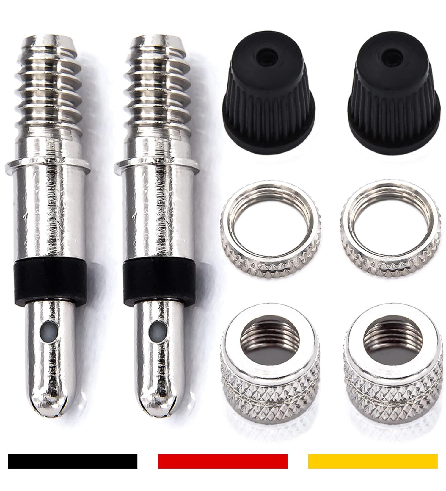 Bicycle Valves Replacement Set - 8 Parts Dunlop Flash Valve Kit for PUKY City & Holland Bikes | Durable Spare Parts & Accessories - Buy Online on GoSupps.com