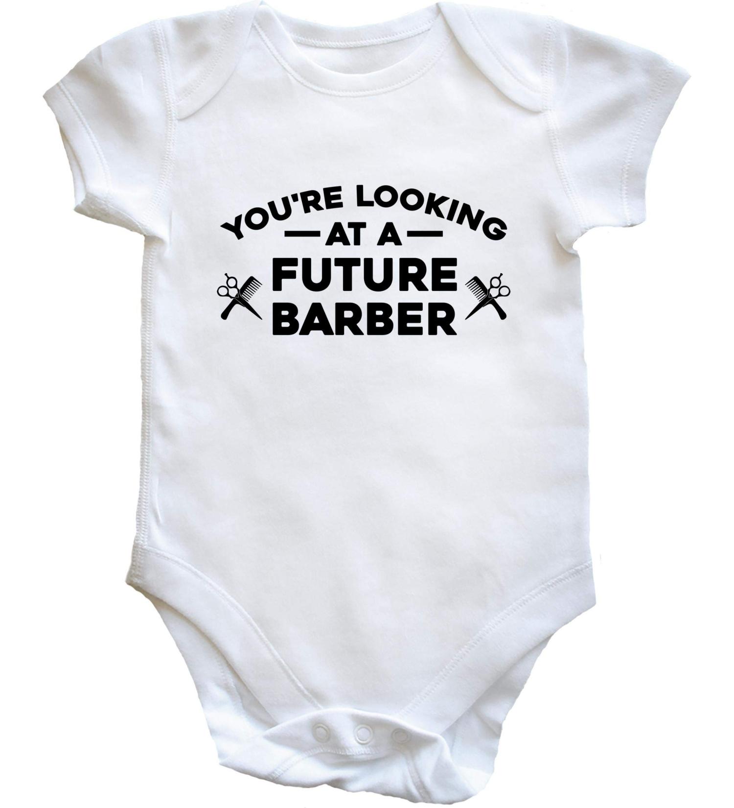 Hippowarehouse You're looking at a future barber baby vest bodysuit (short sleeve) boys girls