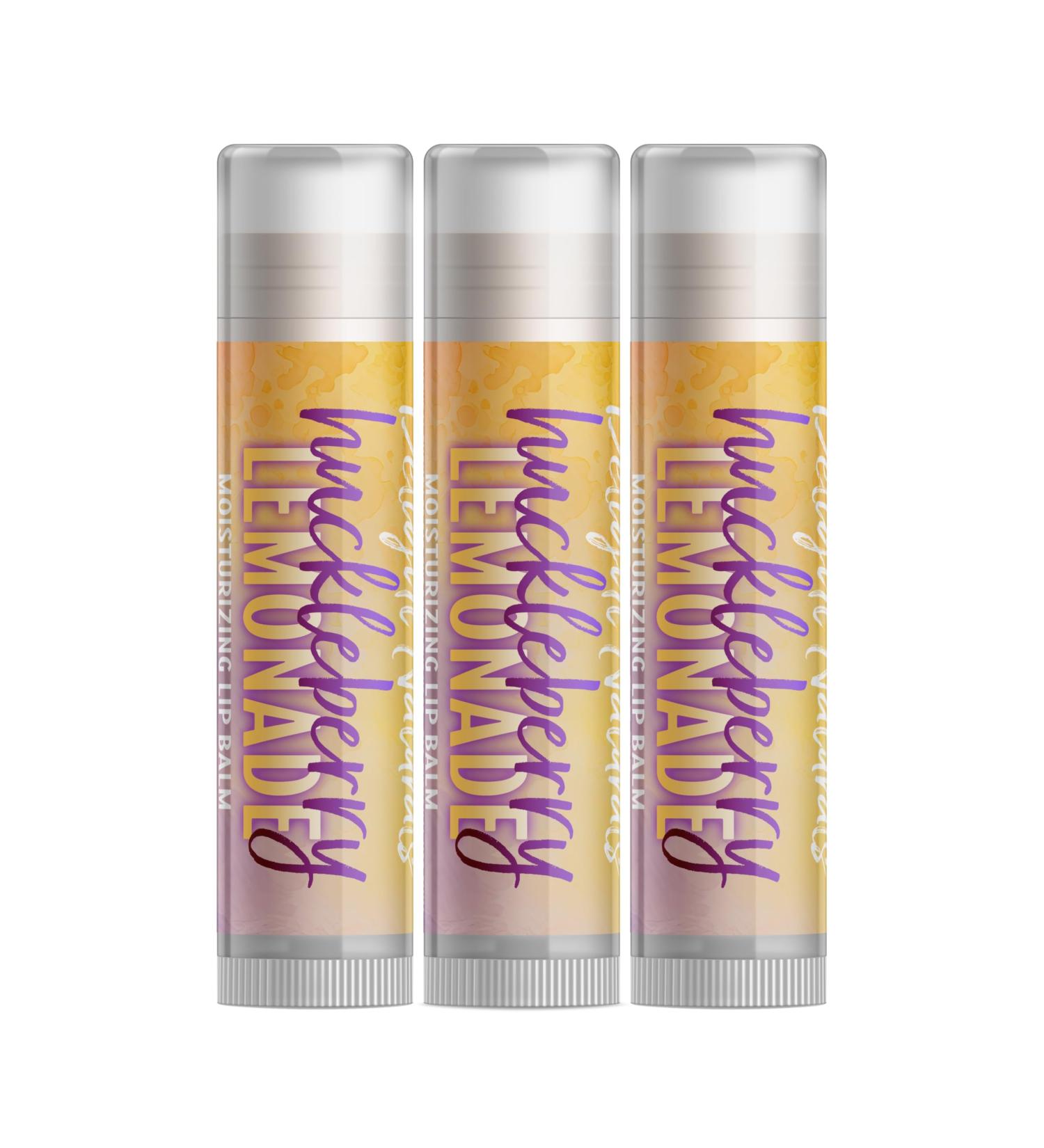 Delight Naturals Huckleberry Lemonade Lip Balm - Set of Three - Buy Online on GoSupps.com