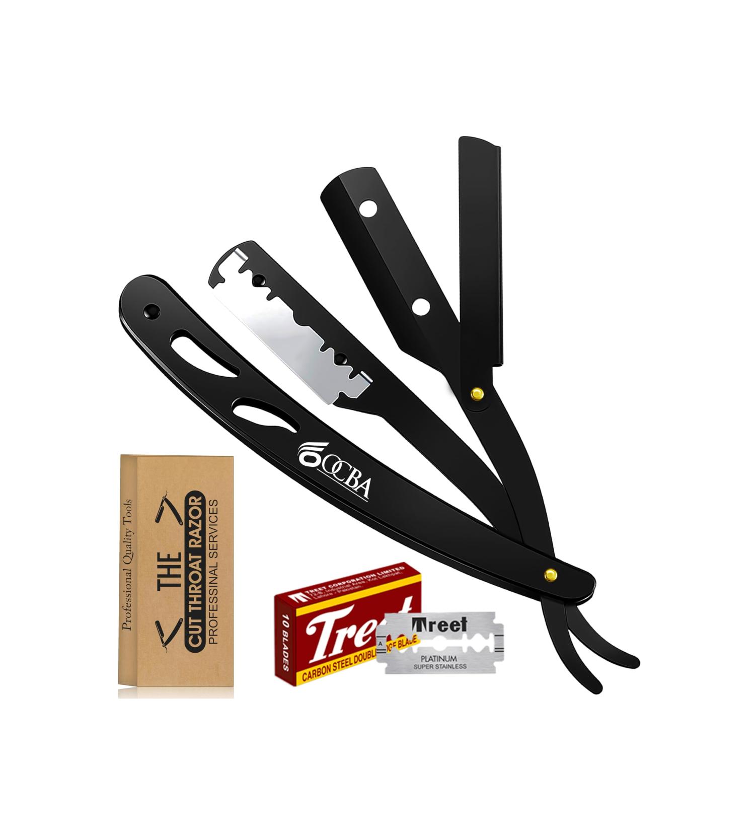 Maxylon Care Beard Razor - Premium Barbers Razor with 10 Double-Edged Blades | International Shipping Available - Buy Online on GoSupps.com