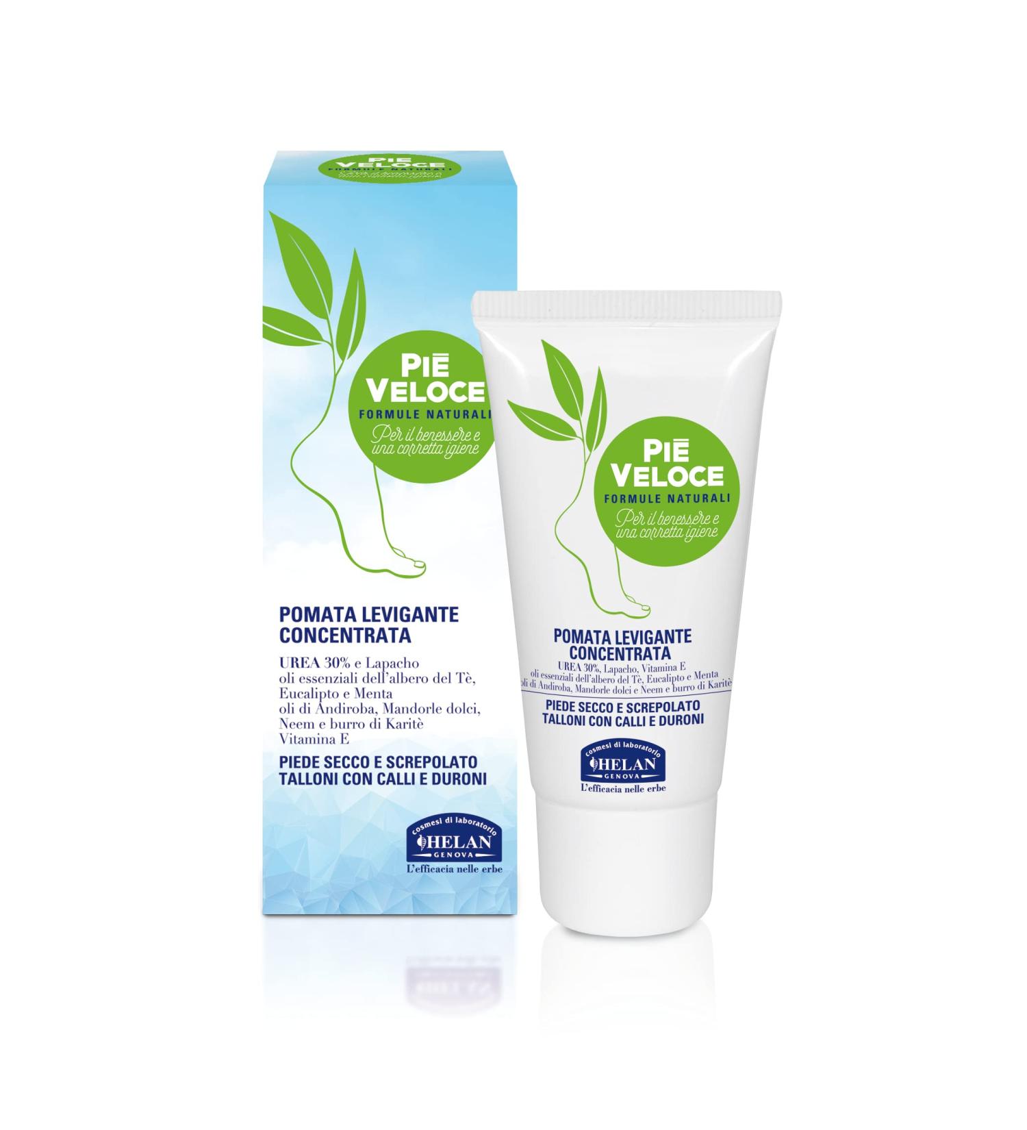 Helan Pi Veloce - Cracked Heel Repair Cream with Urea 30% and Sweet Almond Oil Moisturising and Smoothing Foot Cream for Cracked Heels and Dry Skin against Corns and Calluses - Made in Italy 30 ml - Buy Online on GoSupps.com