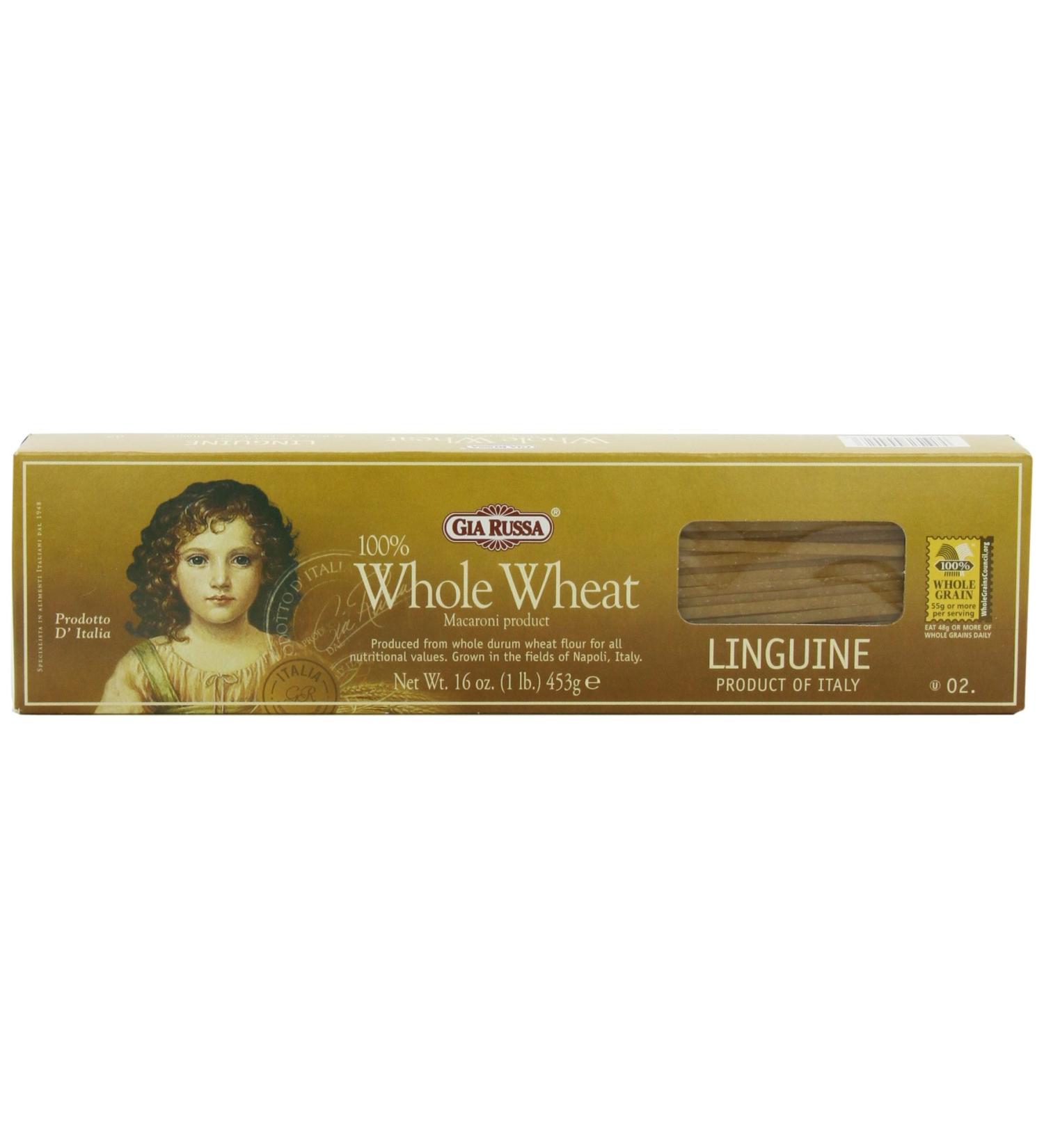 Gia Russa Whole Wheat Linguine 16oz - Pack of 5 | Premium Pasta Option - Buy Online on GoSupps.com