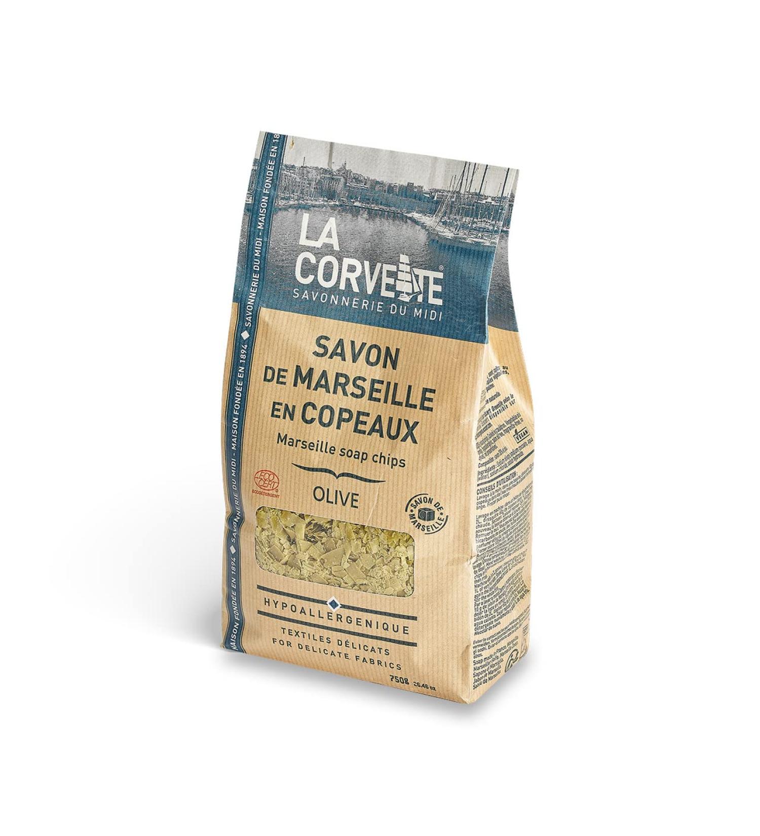 La Corvette Savon de Marseille en Copeaux Olive 750 g Sans parfum 750 g (Lot de 1) - Buy Online on GoSupps.com