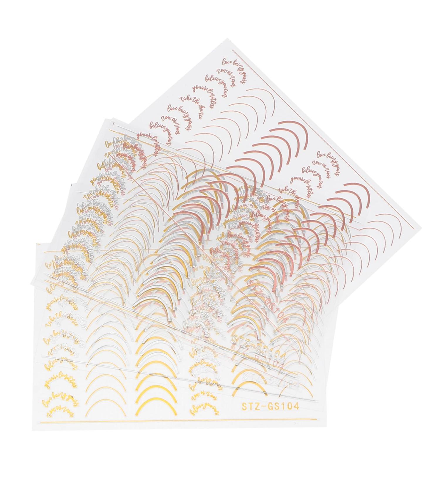 minkissy 6 Sheets Nail Art Stickers Nail Decals Nail Decor Self- Adhesive Nail Tip Trendy Nail Charms Plant Nail Stickers Nail DIY Decals DIY Manicure Nail Stencils Accessories Girl - Buy Online on GoSupps.com