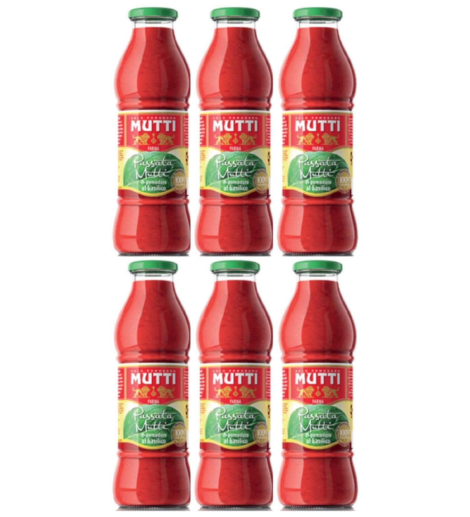 Mutti Passata di Pomodoro al Basilico (6 x 700 g)