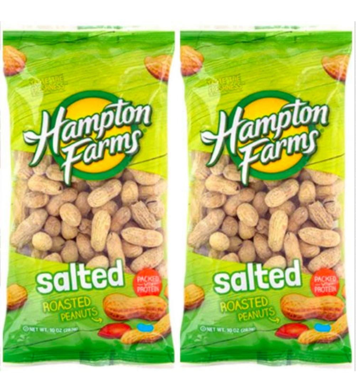 Salted Roasted Peanuts, 10-oz. Bags - 2 Packs Hearty and healthy peanuts a good source of Protein (1)