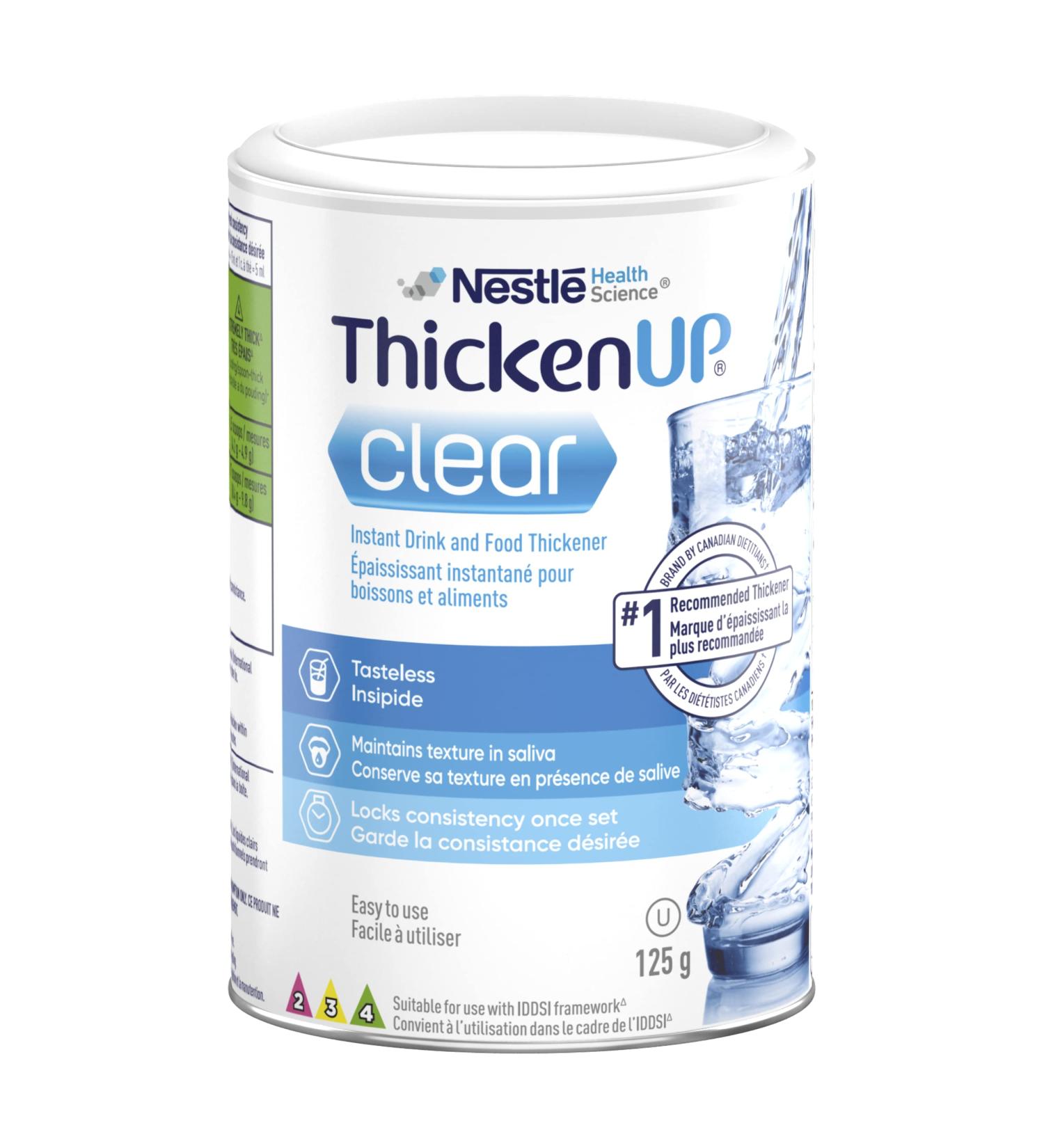 ThickenUp Clear Instant Food and Drink Thickener 125g Canister - Buy Online on GoSupps.com
