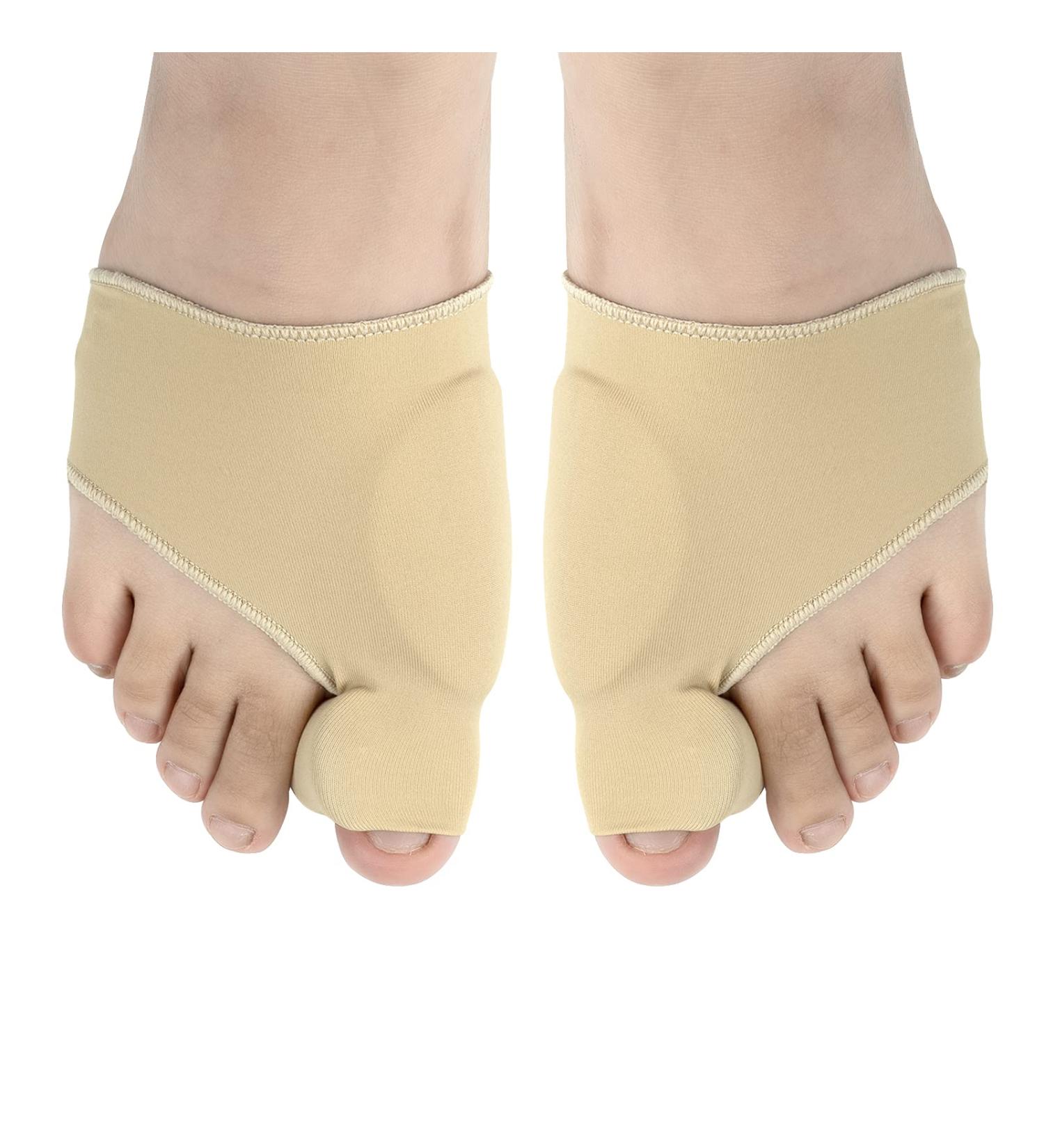 Bunion Pain Relief Socks: Hallux Valgus Corrector for Women and Men - Toe Straightener for Hammer Toes - Orthotic Bunion Splint Brace (Beige, 1 Pair) - Buy Online on GoSupps.com