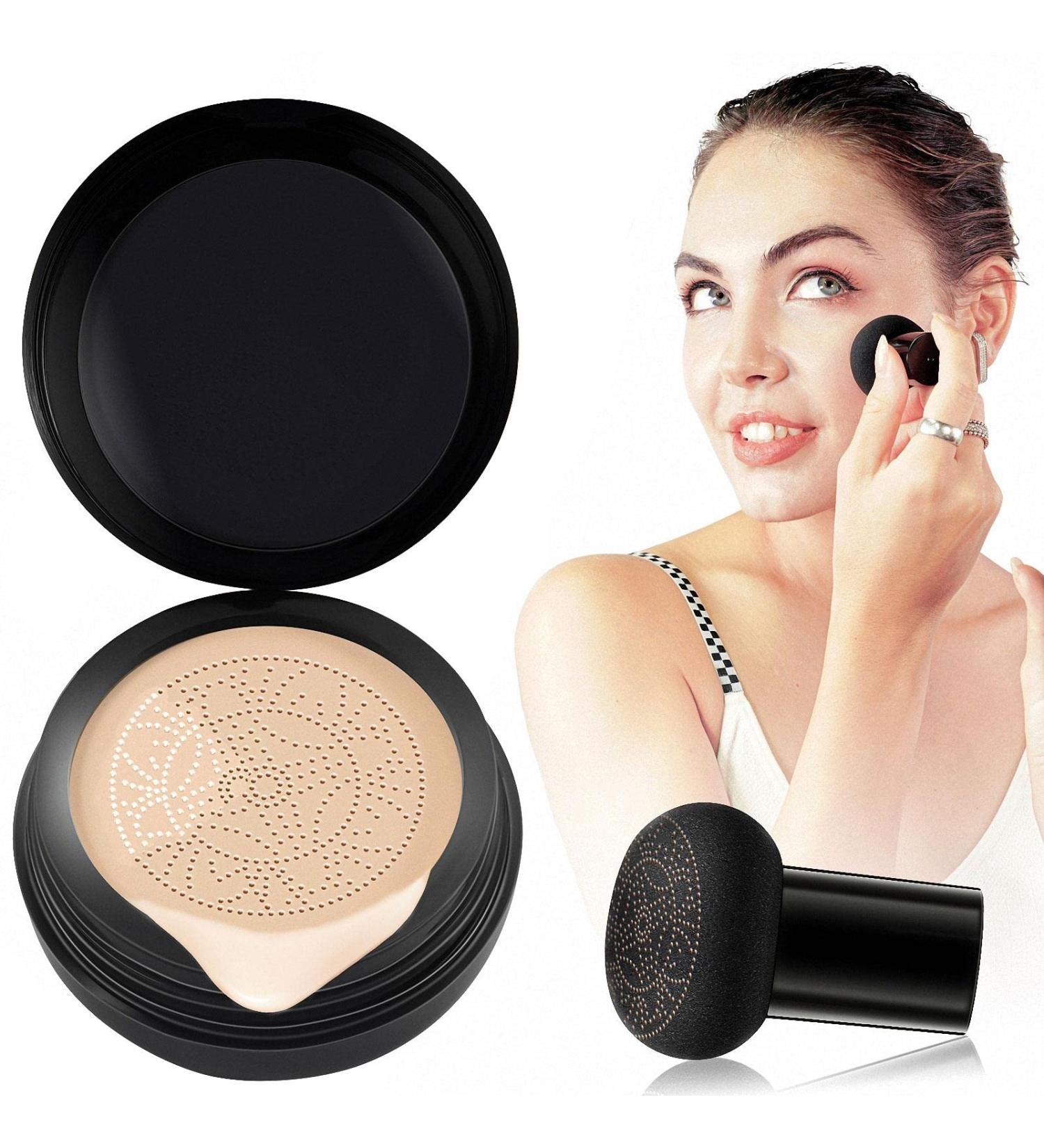 Mushroomhead Air Cushion BB Cream - Mushroom Head Foundation - Moisturizing BB Cream Foundation Long-Lasting Coverage of Blemishes for All Ivory - Buy Online on GoSupps.com