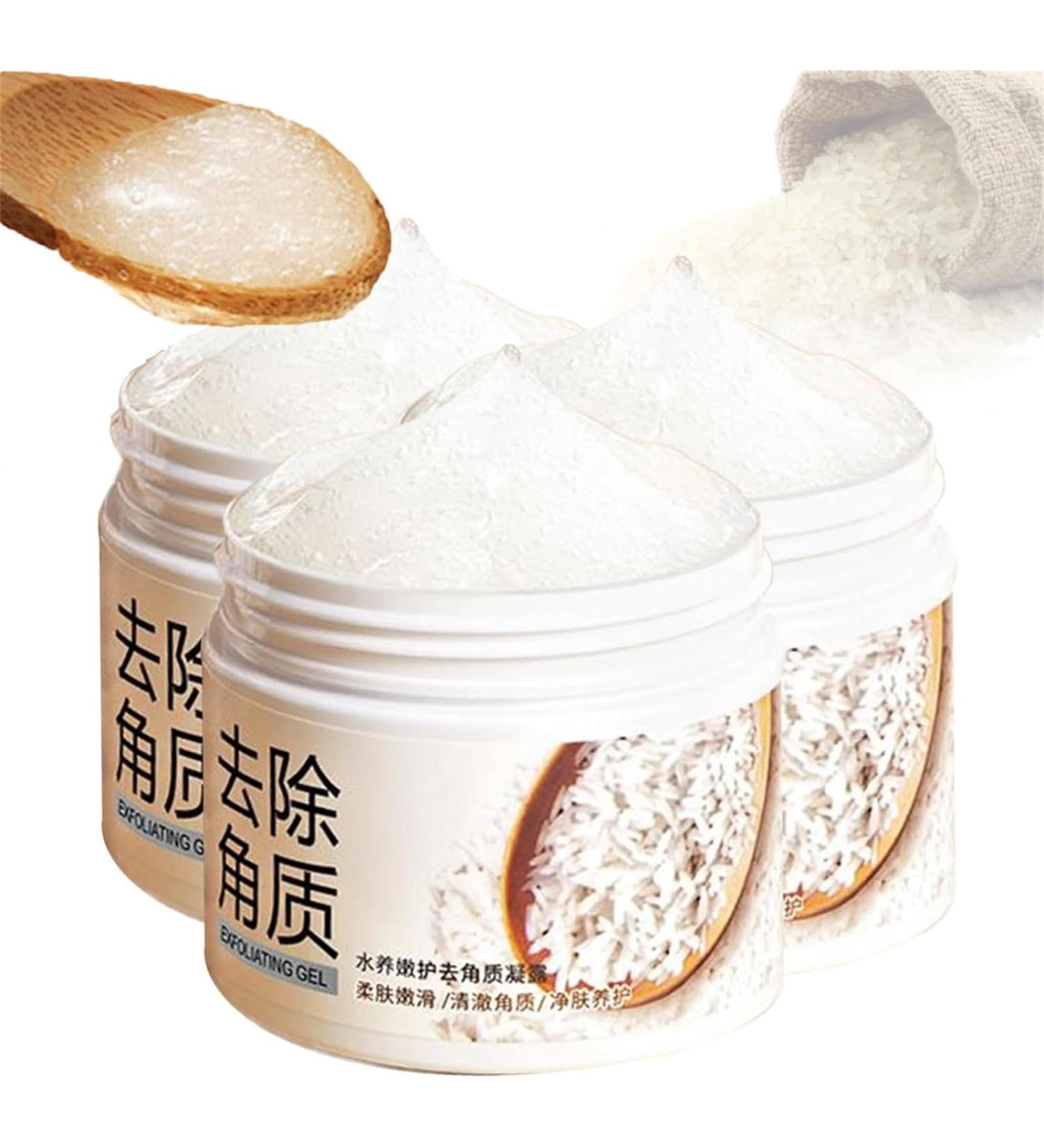 EXQST Rice Mask Wash Off White Rice Exfoliating Scrub Mask Rice Mild Exfoliating Gel Rice Exfoliating Cleansing Facial Scrub for brightening and softening the skin 3 pieces - Buy Online on GoSupps.com