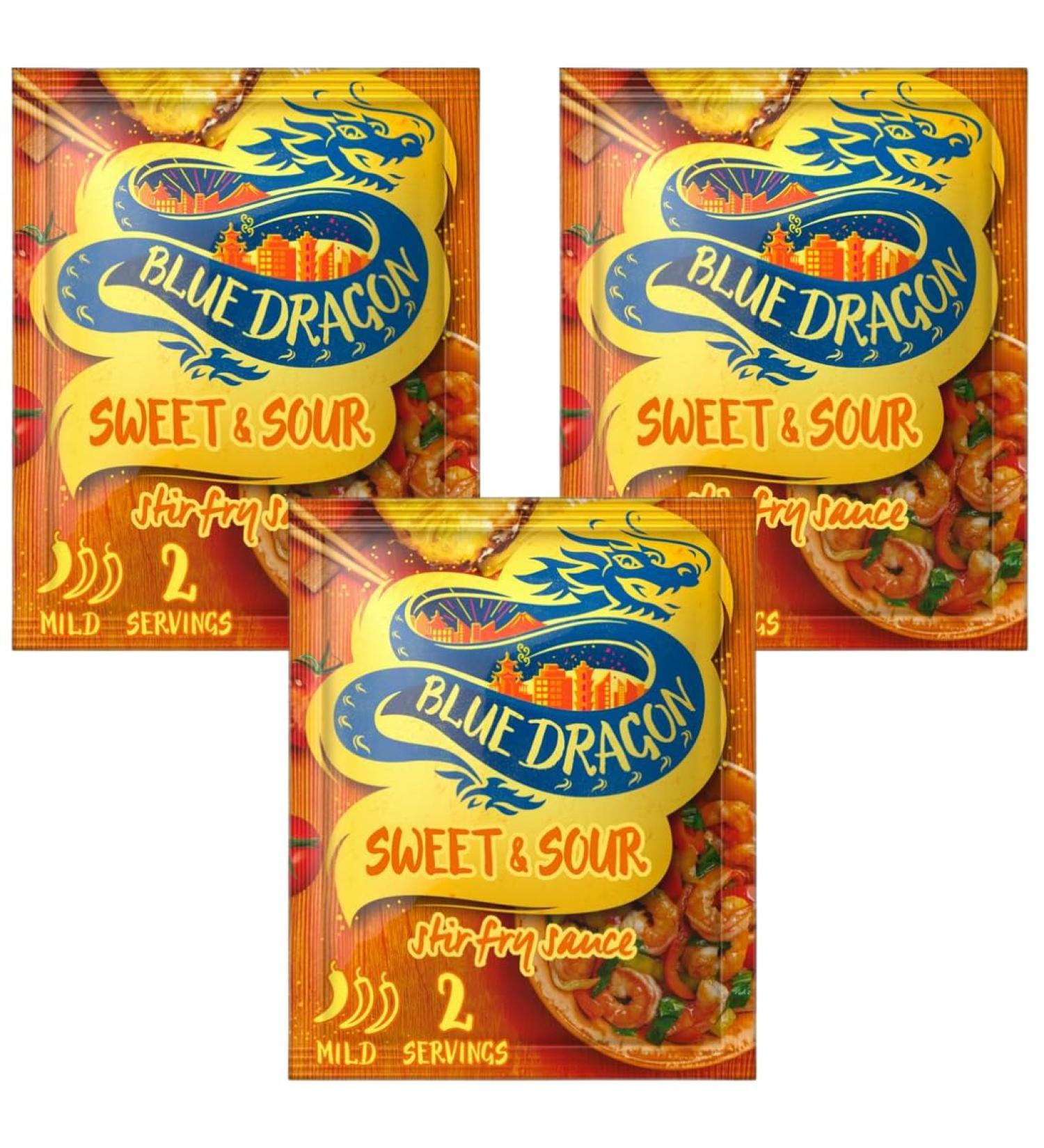 Stir Fry Sauce Bundle With Blue Dragon Sweet & Sour Stir Fry Sauce 120g (3 Pack)