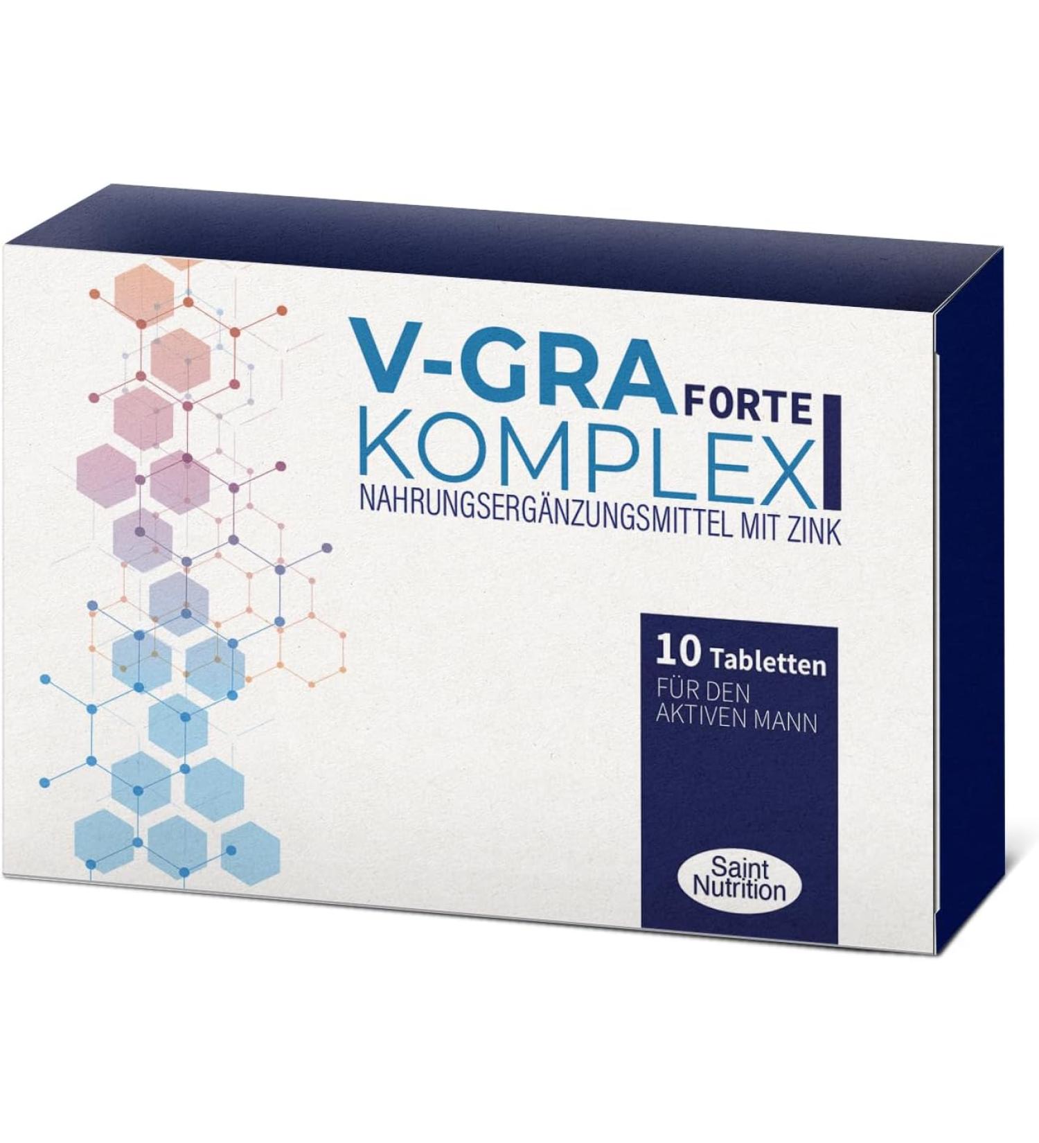 Saint Nutrition V-GRA Forte Complex for Men - 10 Tablet - Buy Online on GoSupps.com