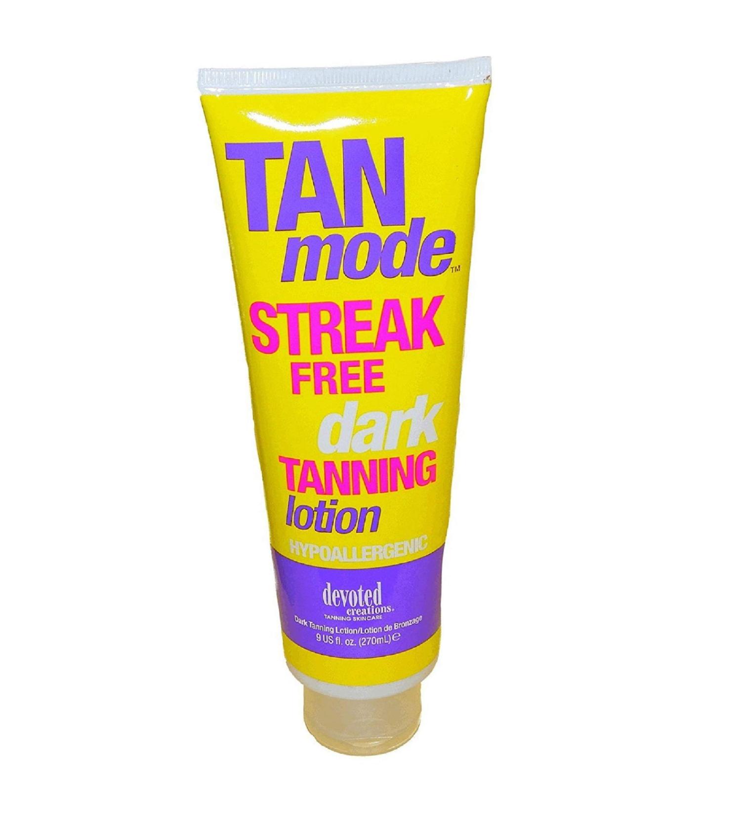 Tan Mode Streak Free Hypoallergenic Dark Tanning Lotion 9 Ounce