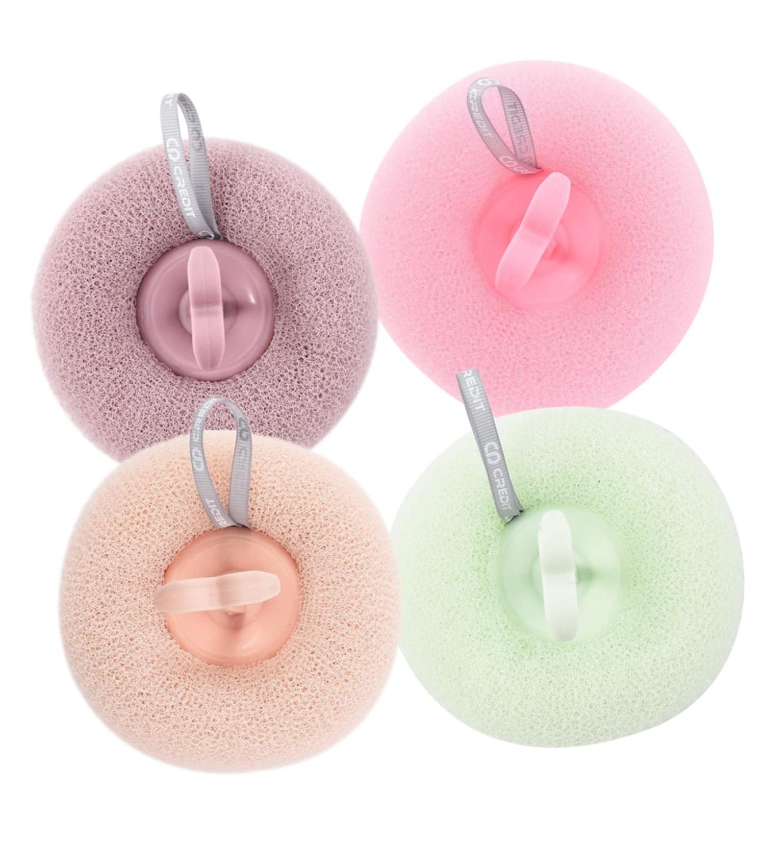 FOMIYES 4 Pcs Bath Balls - Frosted Pastel Flower Cow Design - 12x12cm - Buy Online on GoSupps.com