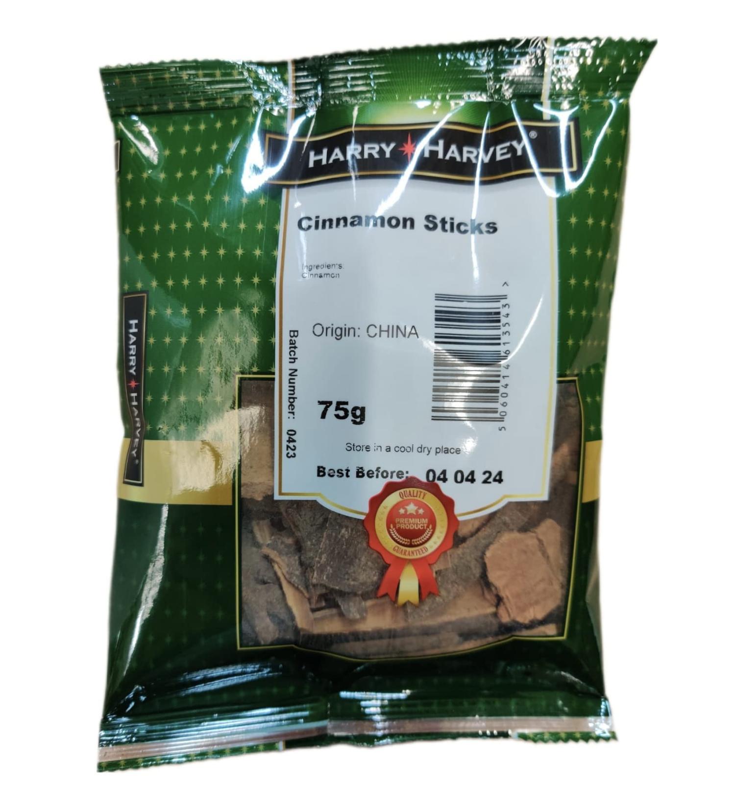 75g Cinnamon Sticks Cassia Bark ideal for curries deserts roll rice - Indian whole spice