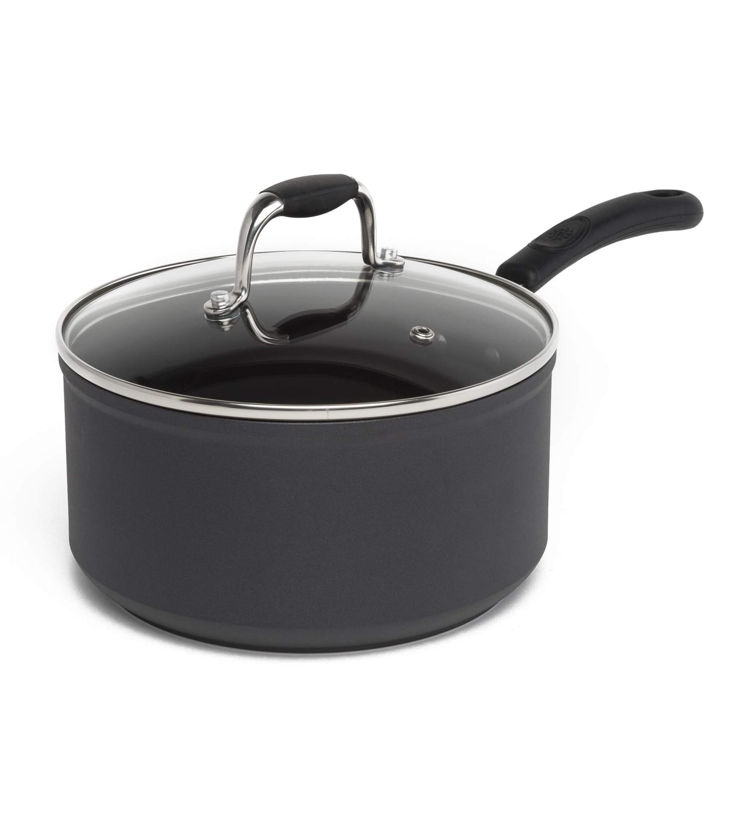 Ecolution Symphony 3Qt Nonstick Saucepan with Cool-Touch Handle - Dishwasher Safe, Grey - Buy Online on GoSupps.com
