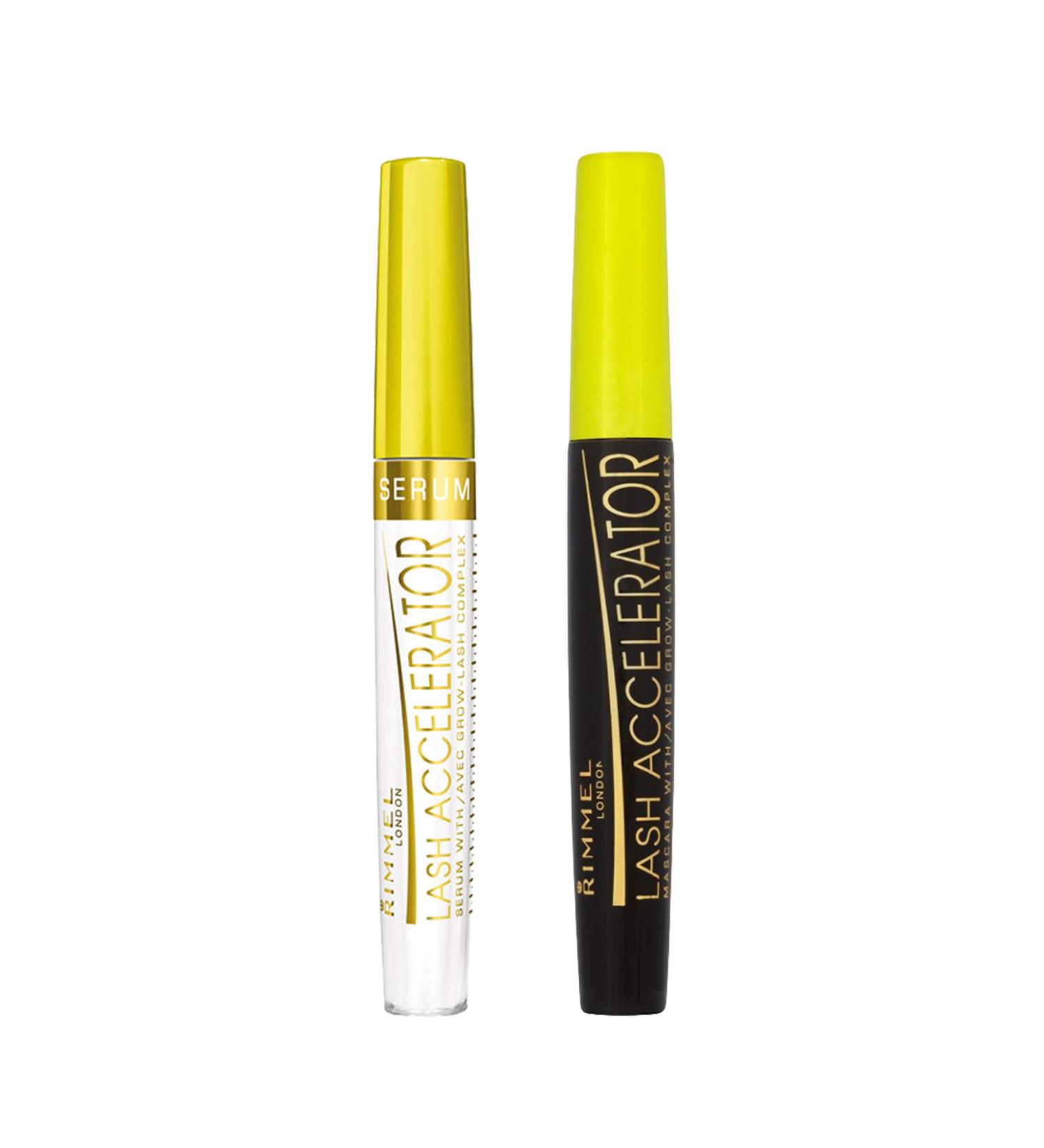 Rimmel Lash Accelerator Mascara & Lash Serum Kit - Extreme Black - Eye Makeup - Buy Online on GoSupps.com