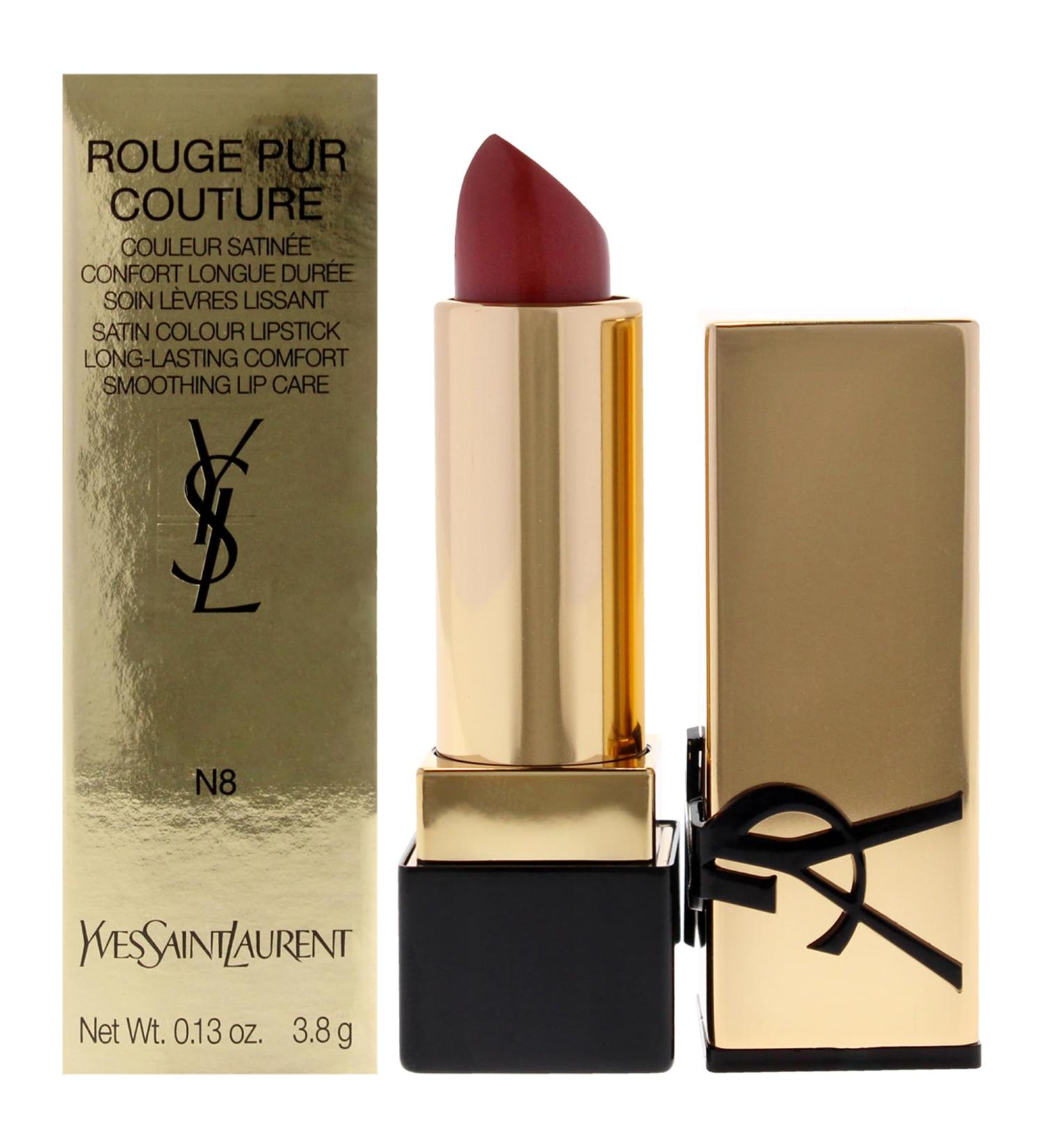 Buy Yves Saint Laurent Rouge Pur Couture Satin Lipstick N8 Blouse Nu for Women - 0.13 oz | International Shipping Available - Buy Online on GoSupps.com
