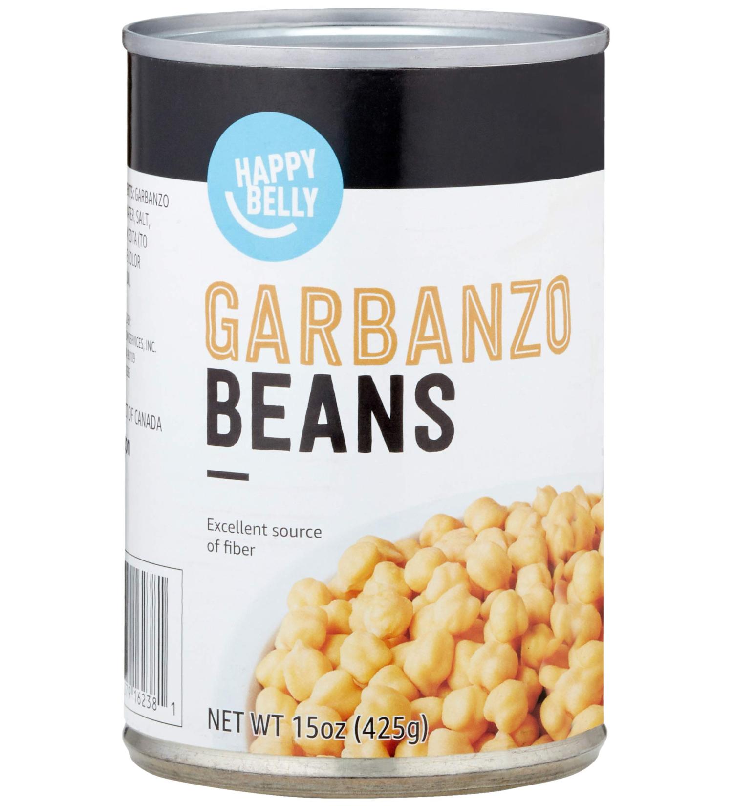 Happy Belly Garbanzo Beans 15 oz - Premium Quality Amazon Brand - Buy Online on GoSupps.com